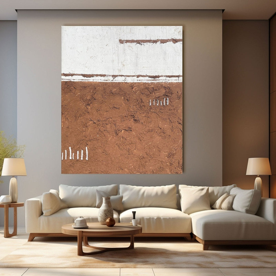 Abstract Painting "Tierra y Espacio”