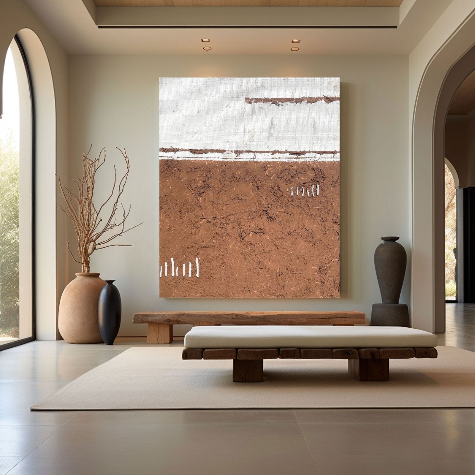 Abstract Painting "Tierra y Espacio”