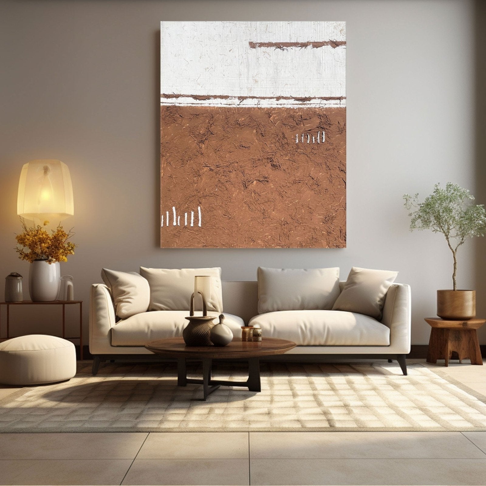 Abstract Painting "Tierra y Espacio”
