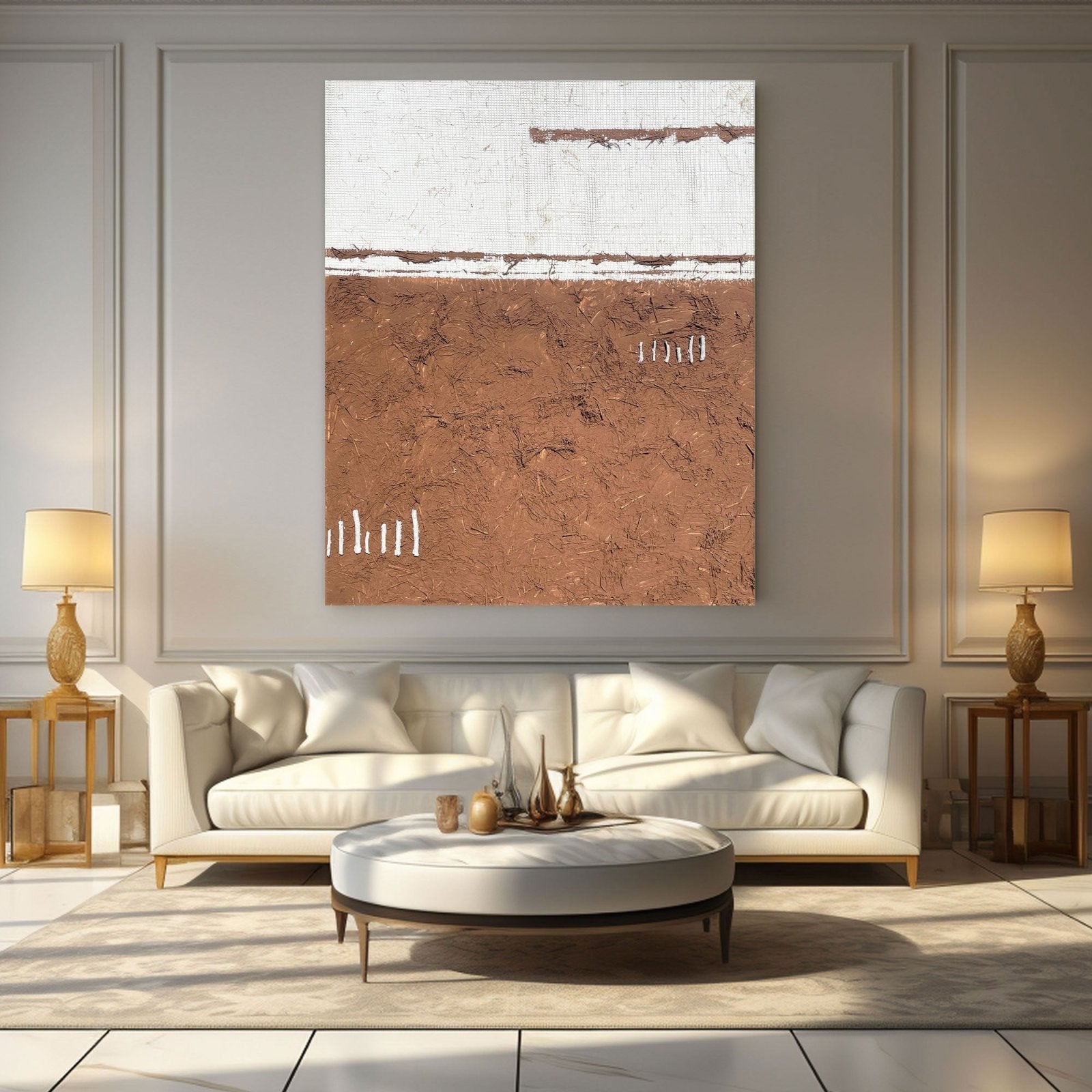 Abstract Painting "Tierra y Espacio”