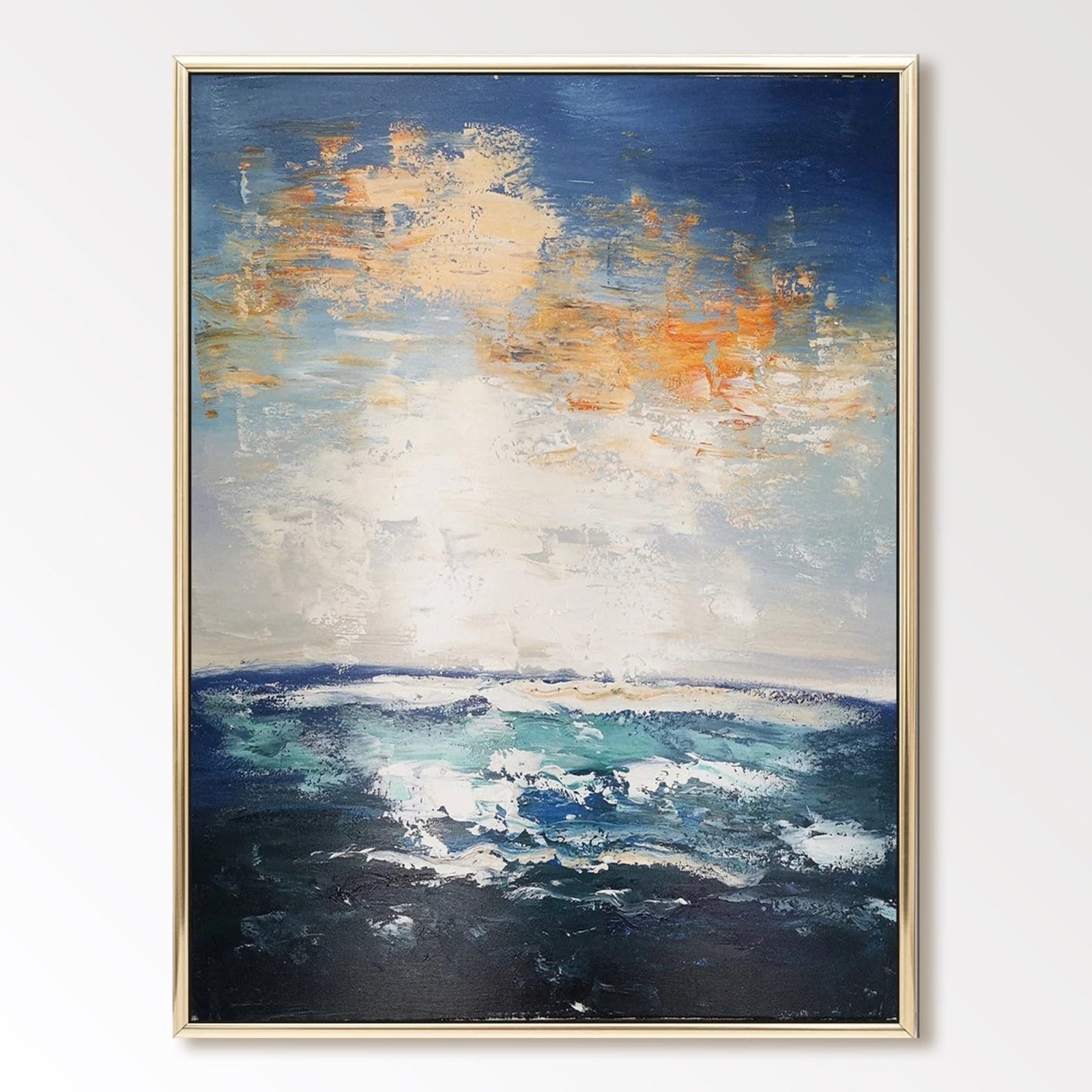 Abstrakt maleri "Tonn Solais"