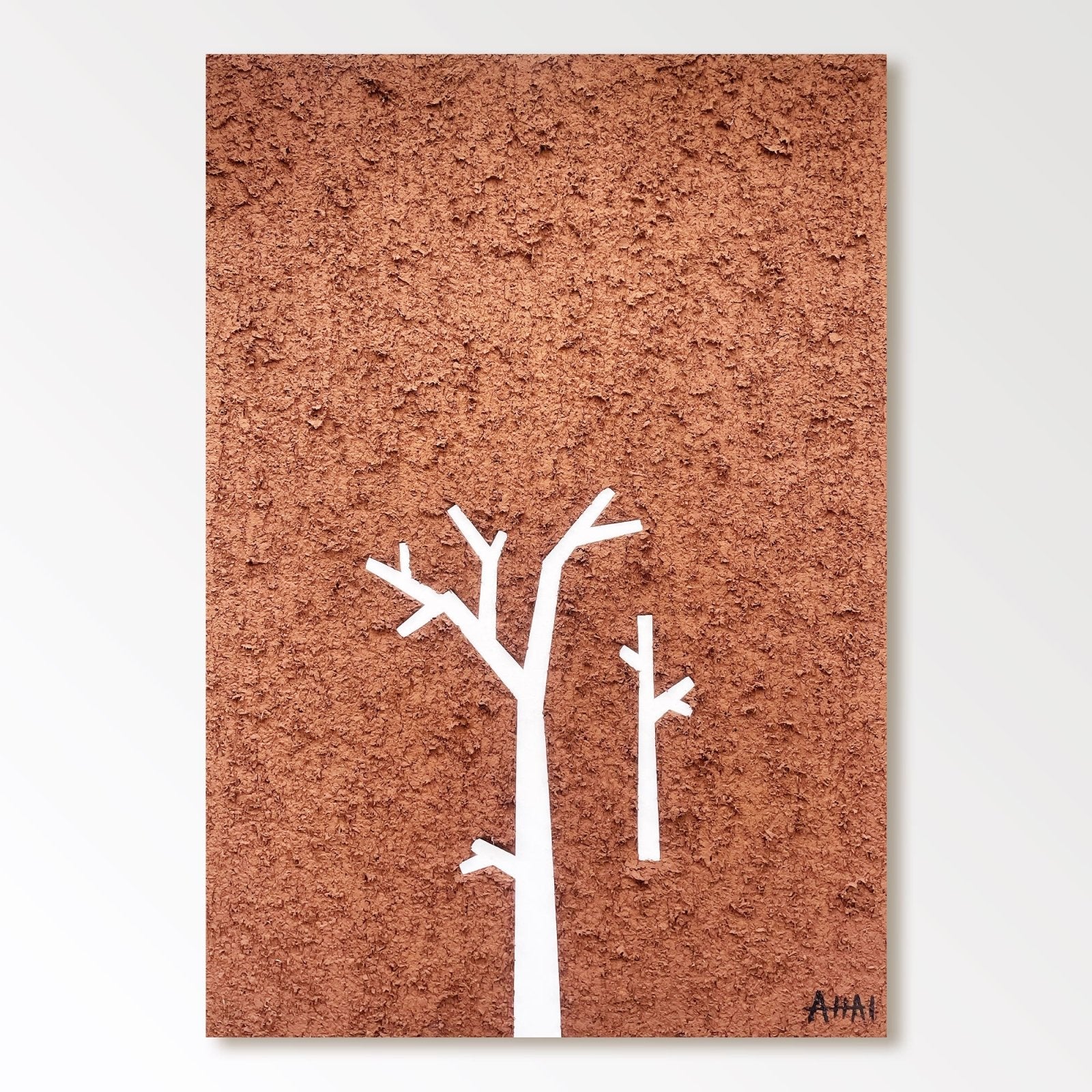 Abstract Painting "Trädets Enskildhet”