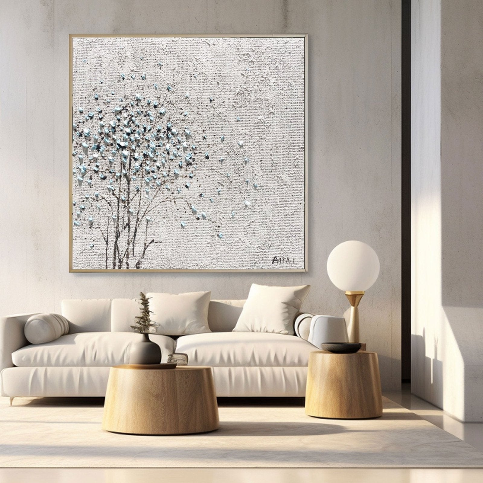 Abstract Painting "Trädets Glimt”