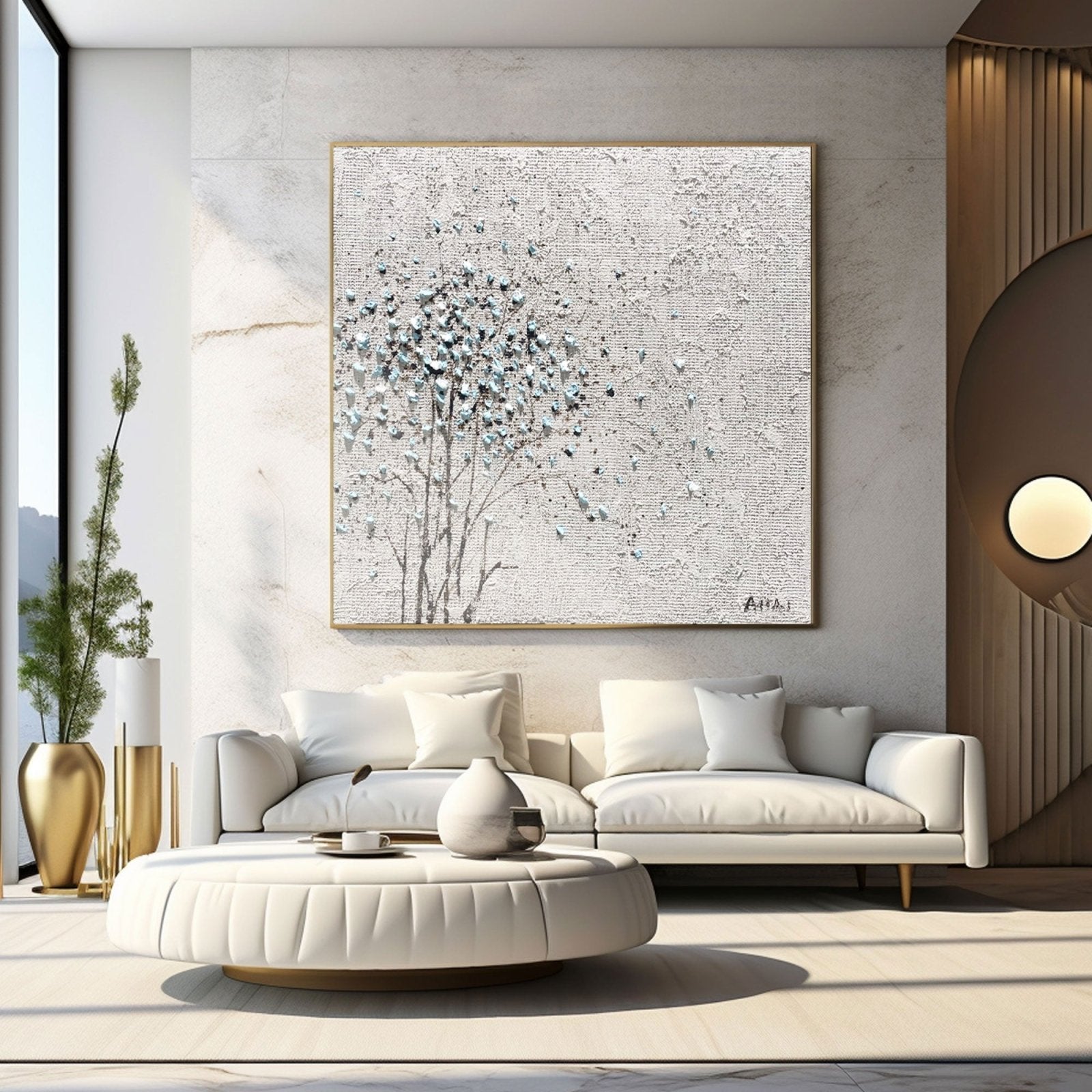 Abstract Painting "Trädets Glimt”