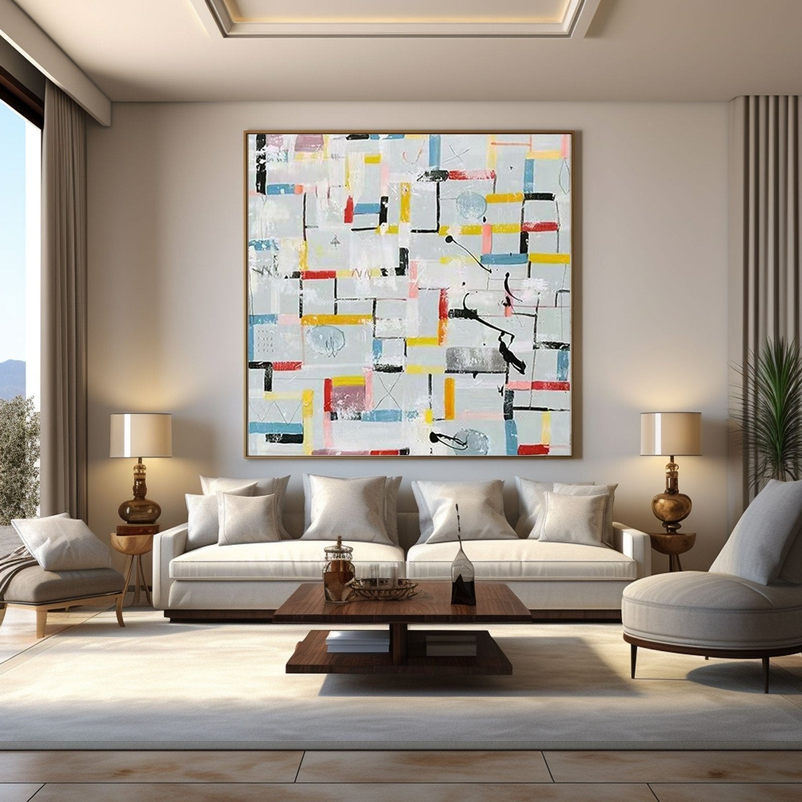 Abstract Painting "Urban Symphony"