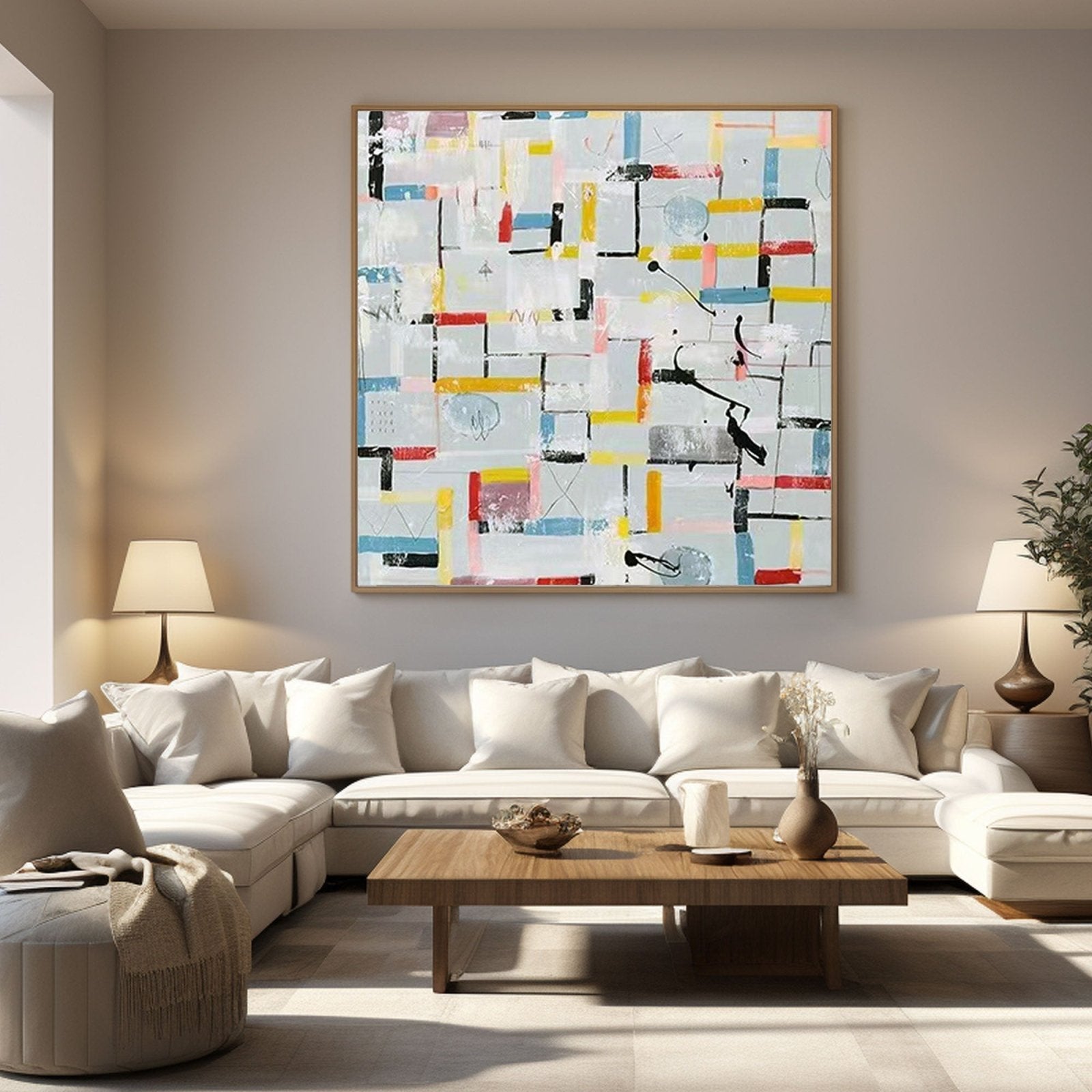 Abstract Painting "Urban Symphony"