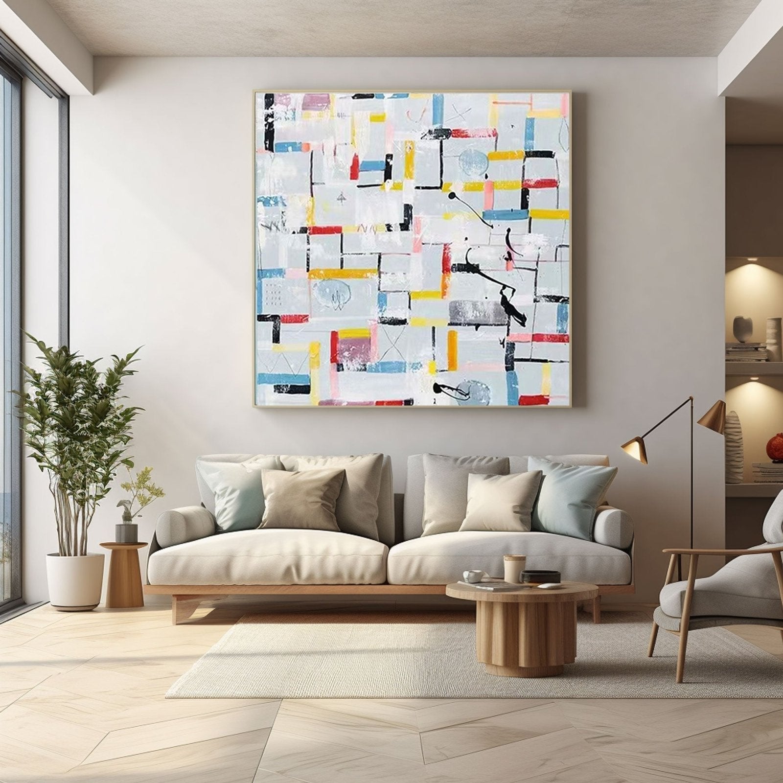 Abstract Painting "Urban Symphony"