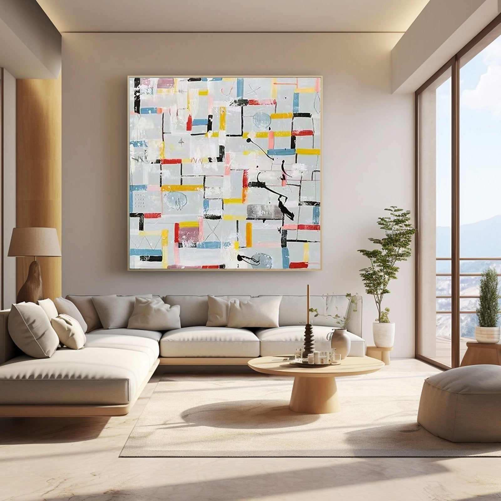 Abstract Painting "Urban Symphony"