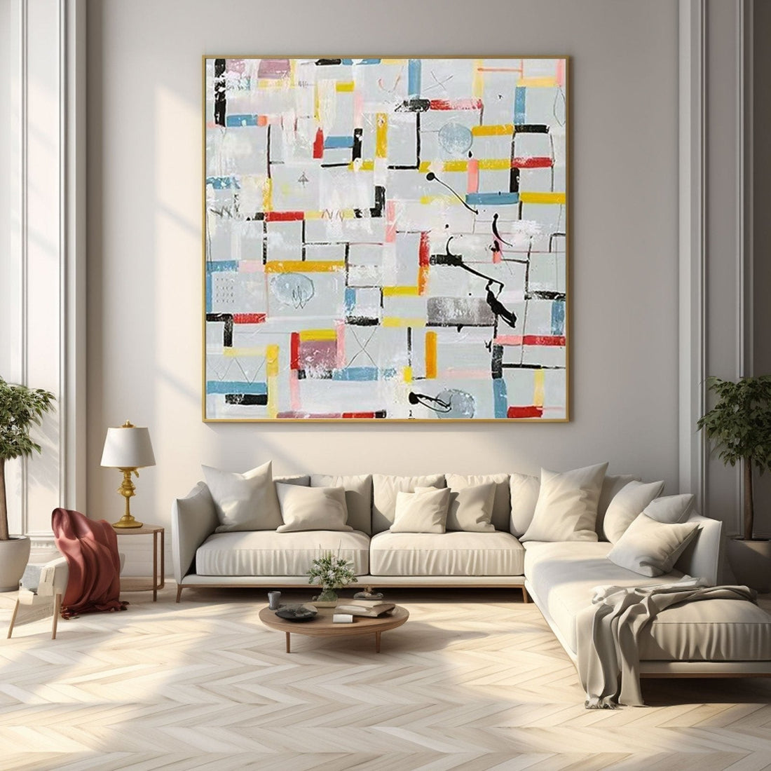 Abstrakt maleri "Urban Symfoni"