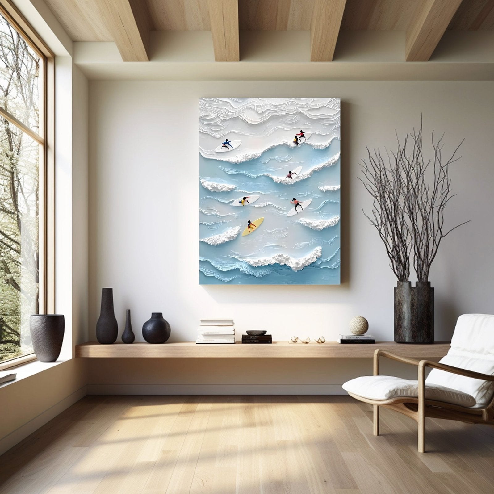 Abstract Painting "Vibración Oceánica"