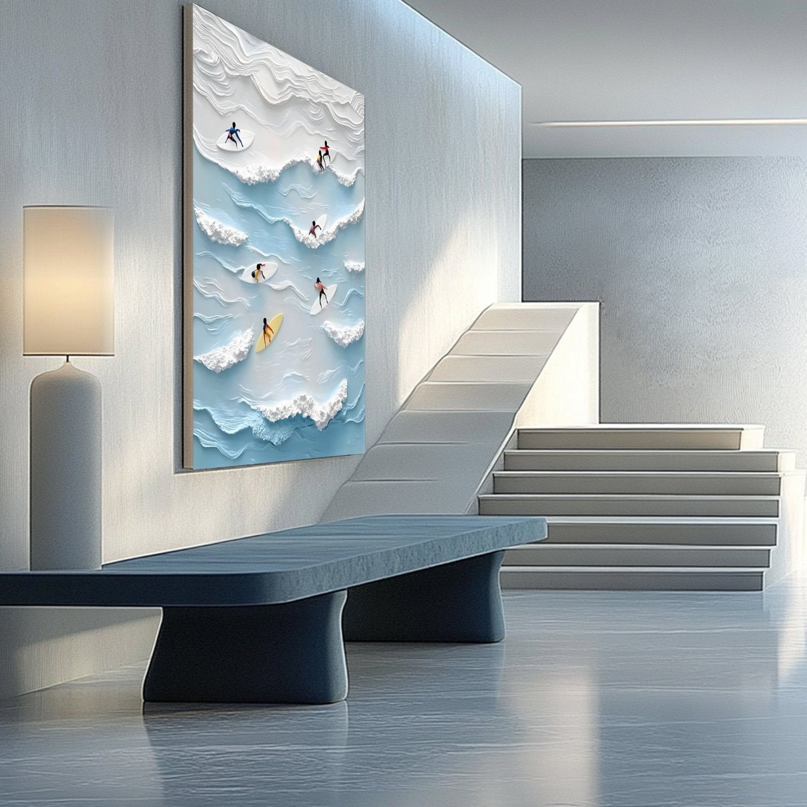 Abstract Painting "Vibración Oceánica"