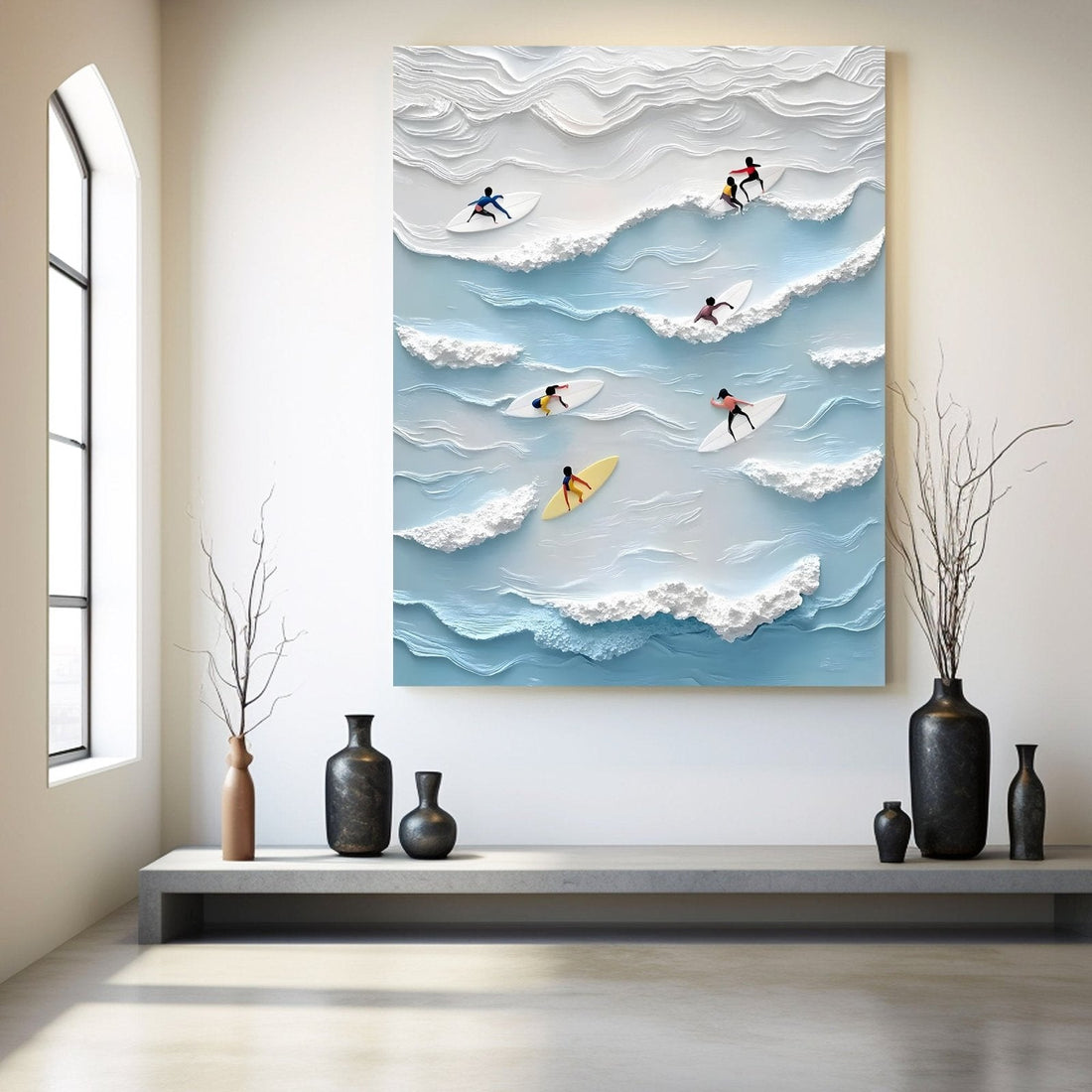 Abstract Painting "Vibración Oceánica"