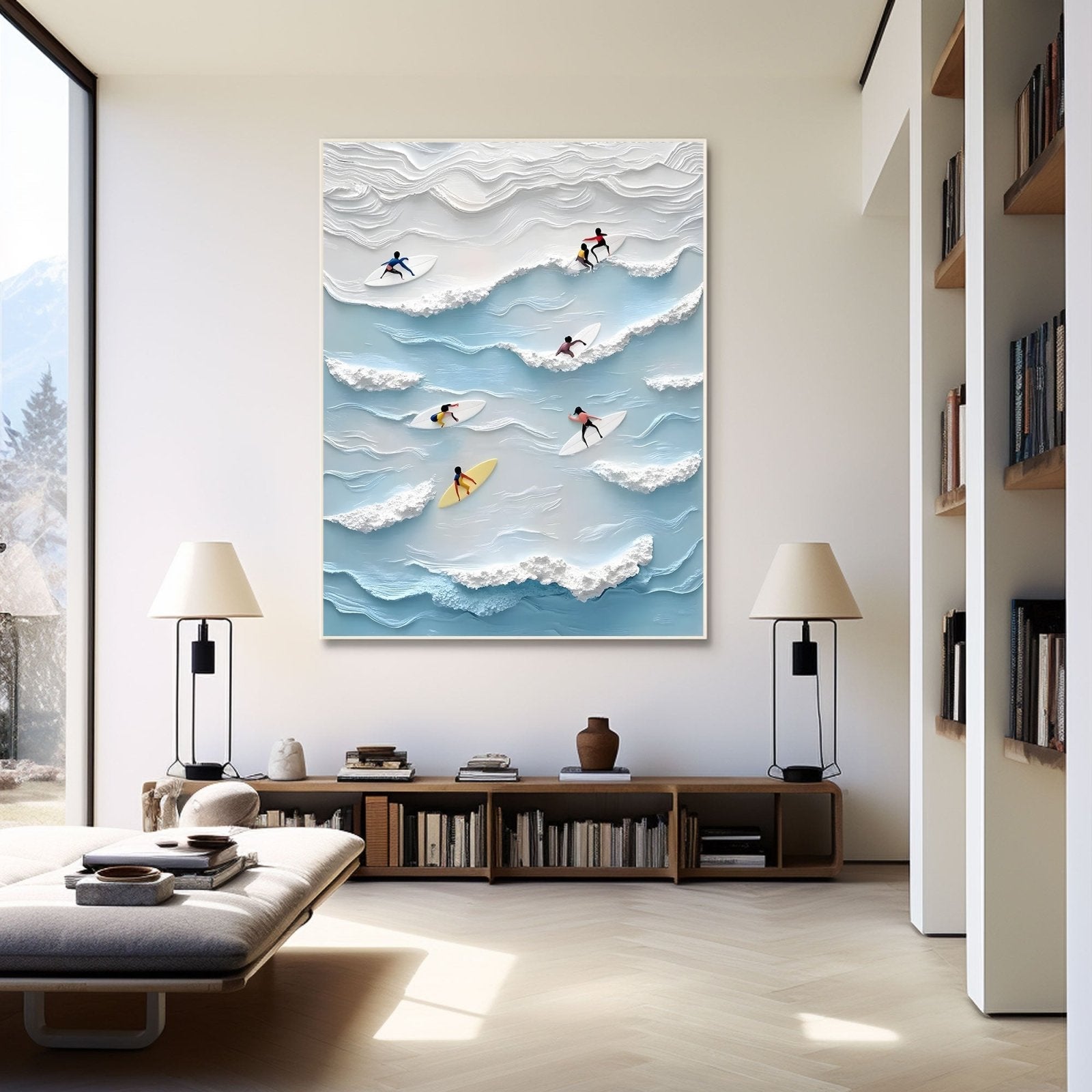 Abstract Painting "Vibración Oceánica"