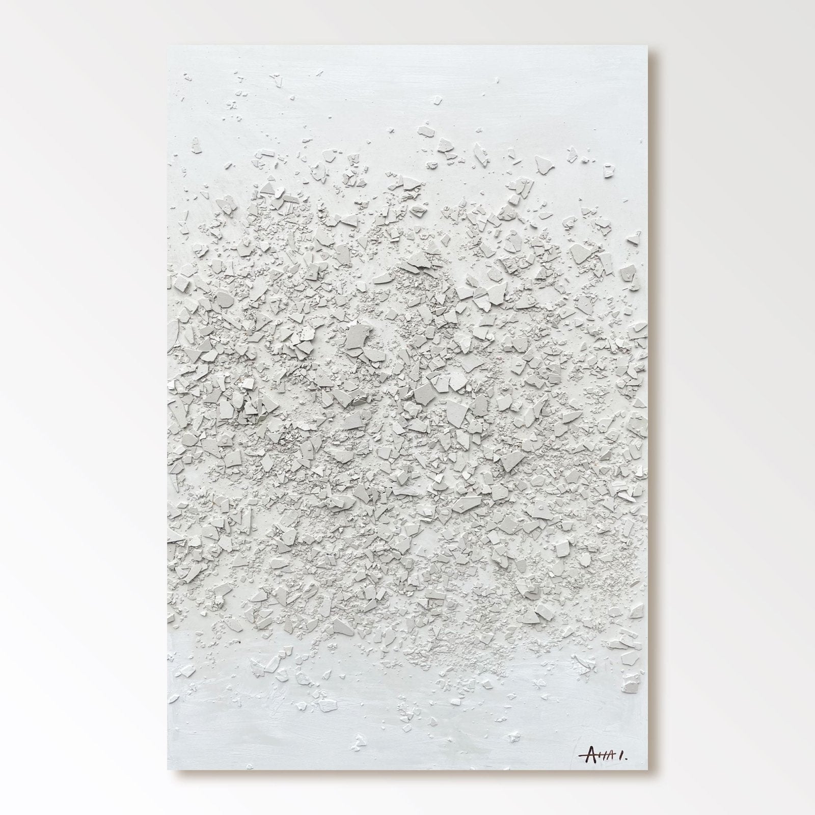 Abstract Painting "Vit Spridning”