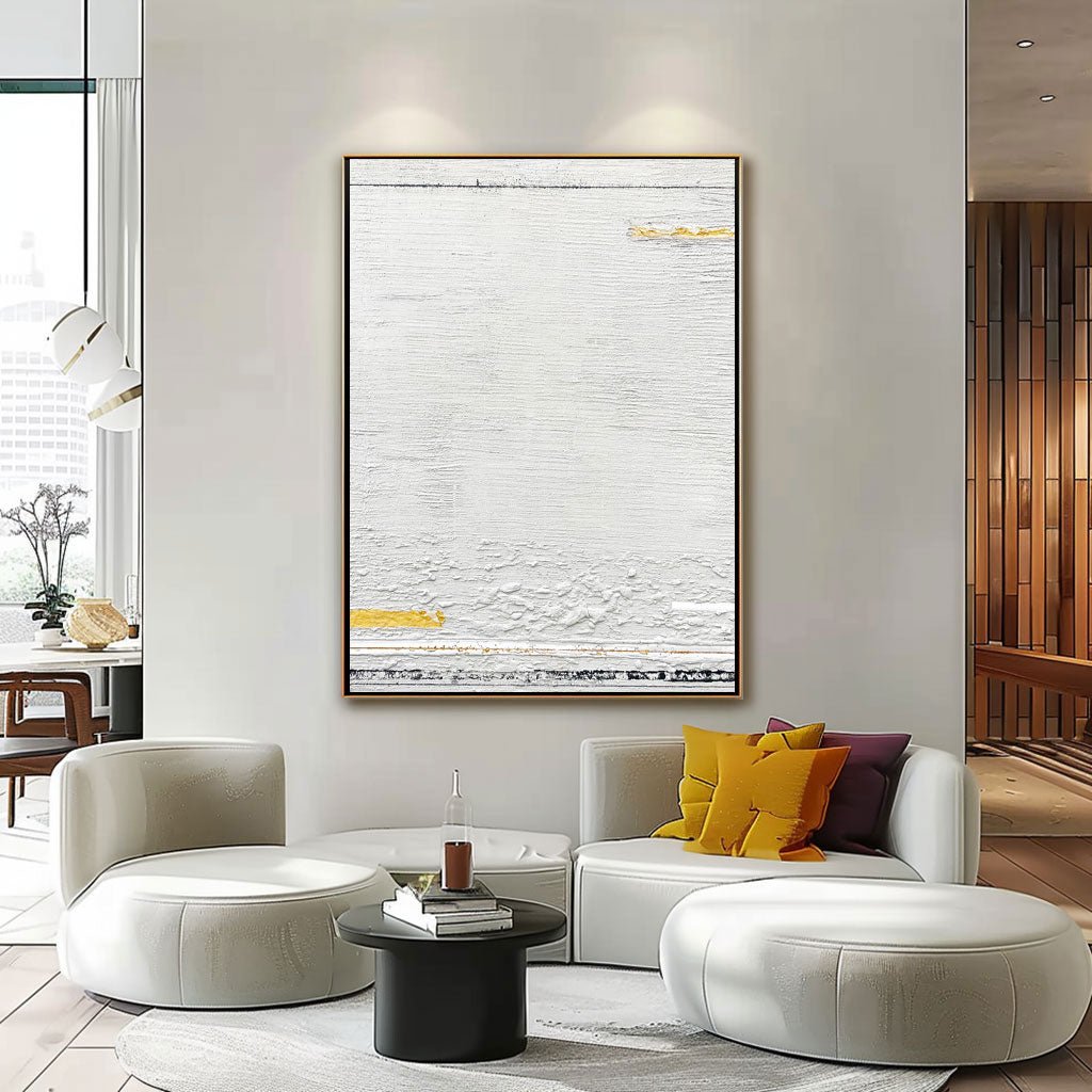 Abstract Painting "Vit Stillhet”