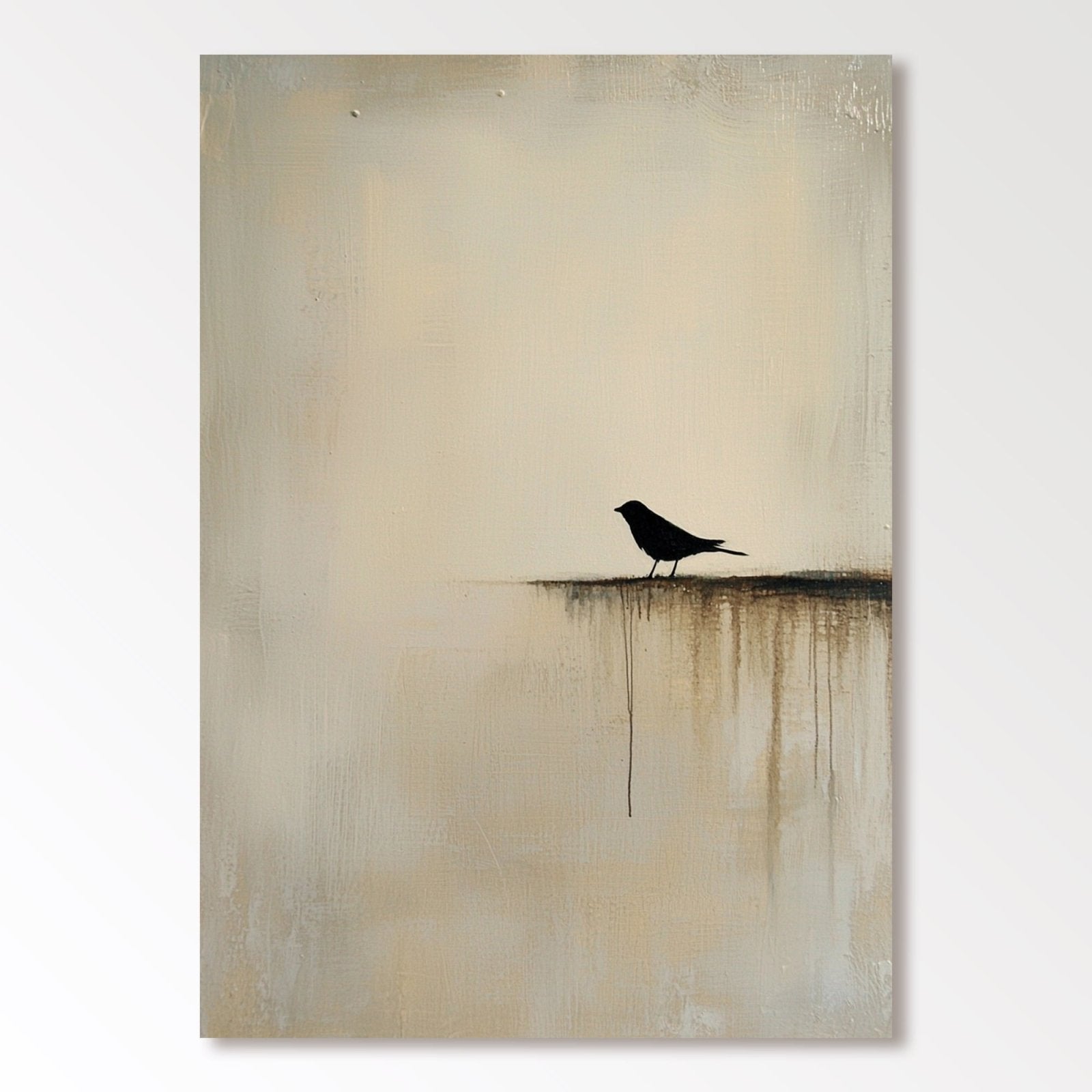Abstrakt maleri "Vogel Einsamkeit"