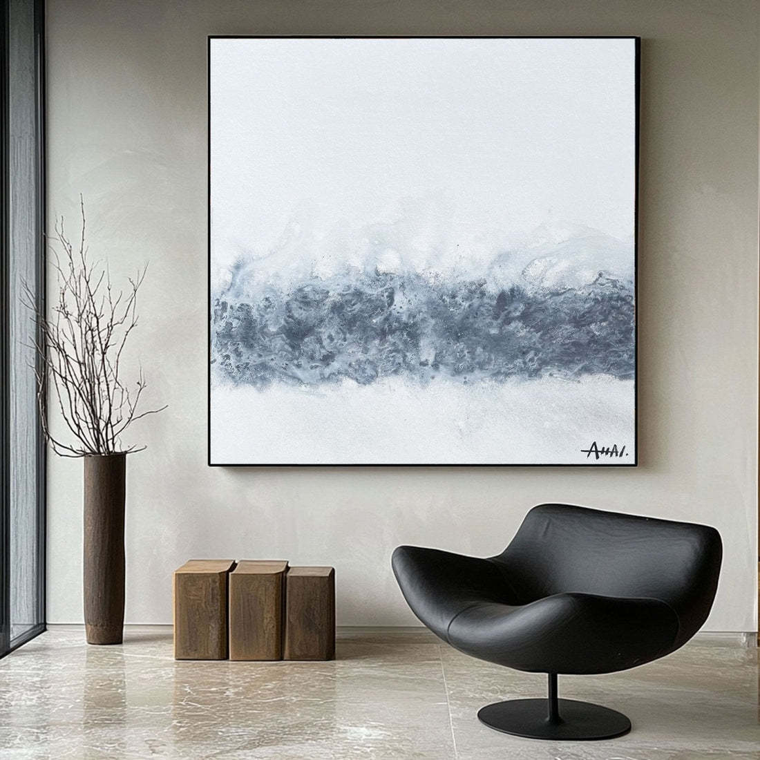 Abstraktes Gemälde „Wałek Mocy“