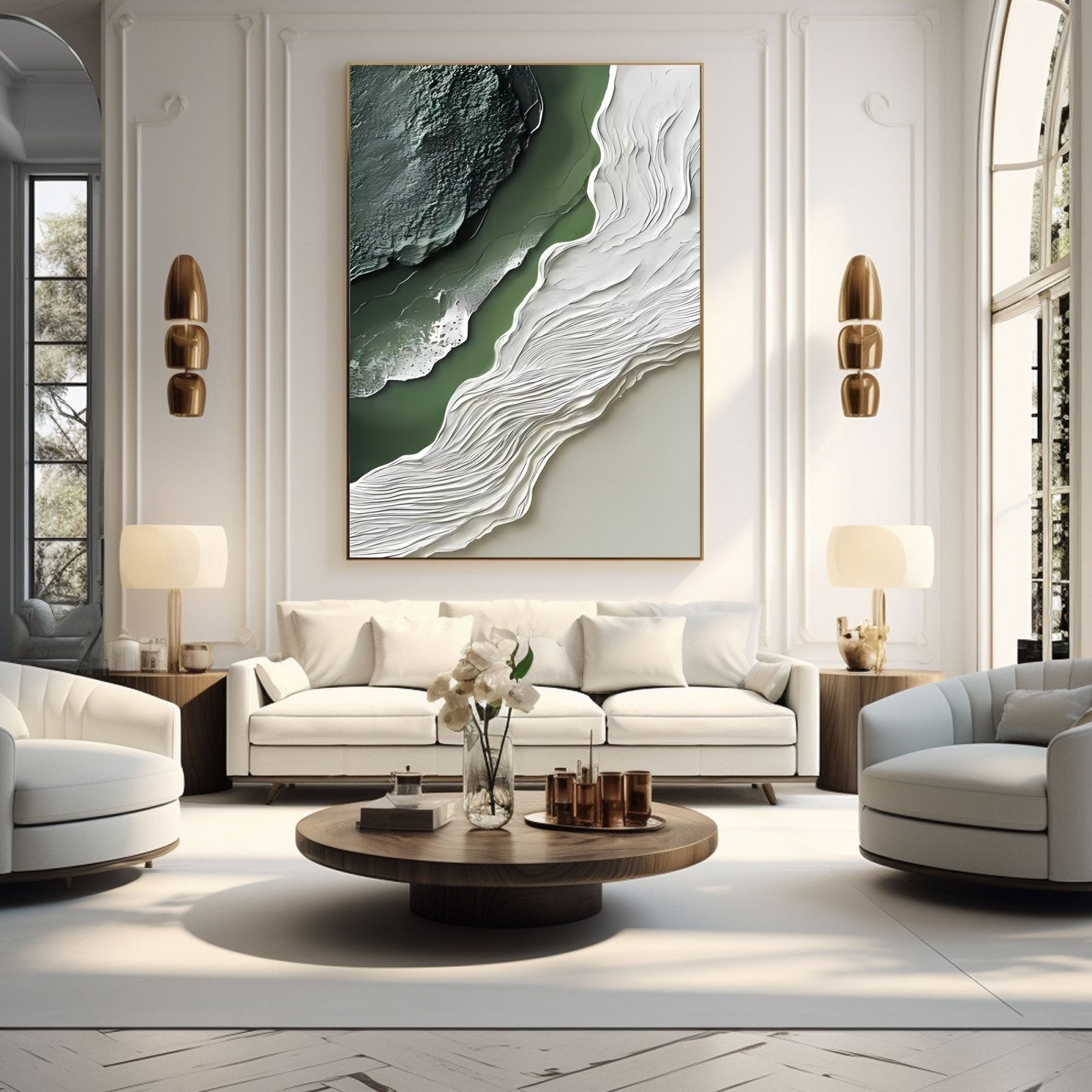 Abstract Painting "Wasser Kraft”
