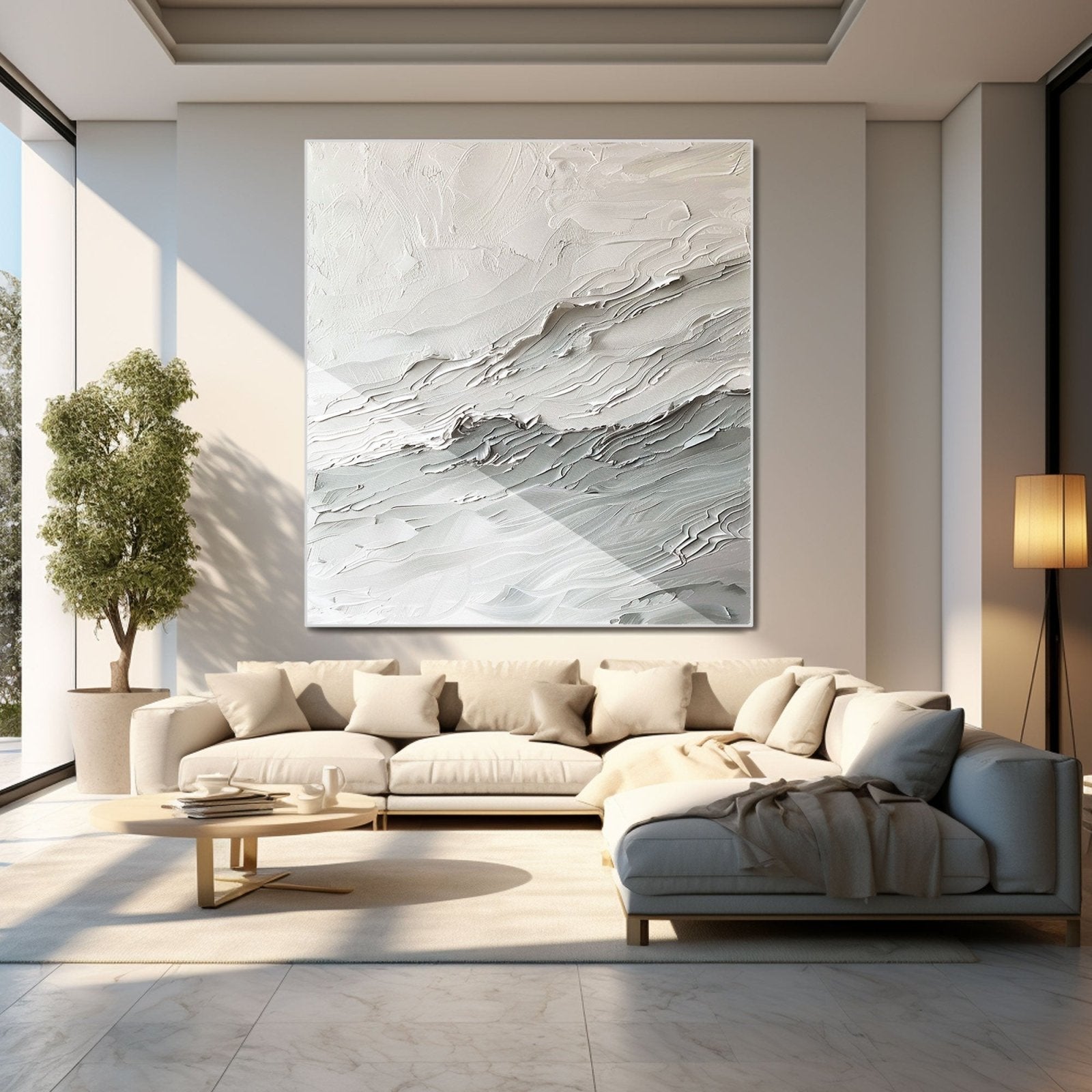 Abstract Painting "Waves of a Silent Symphony"