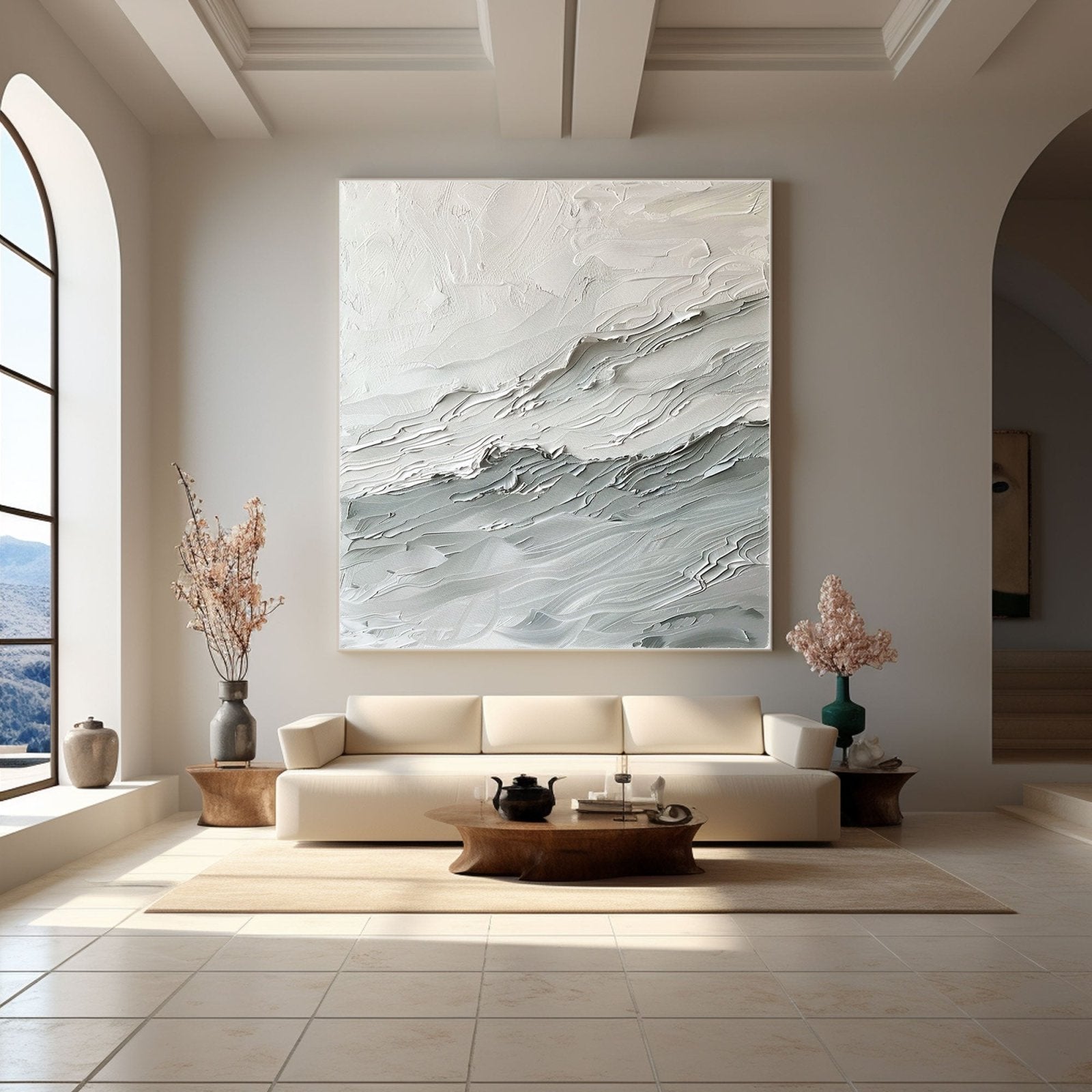 Abstract Painting "Waves of a Silent Symphony"