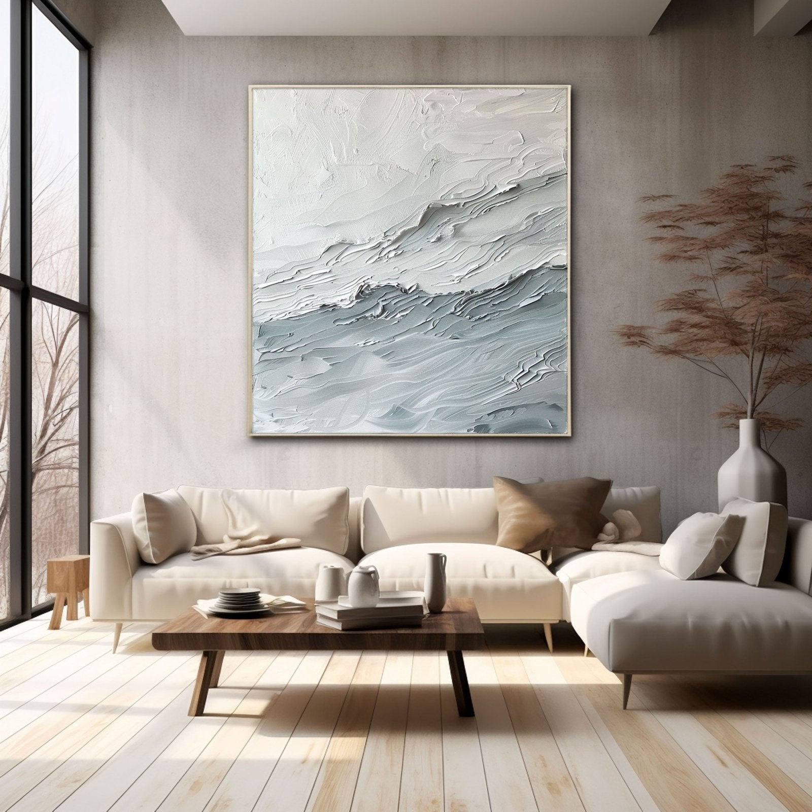 Abstract Painting "Waves of a Silent Symphony"