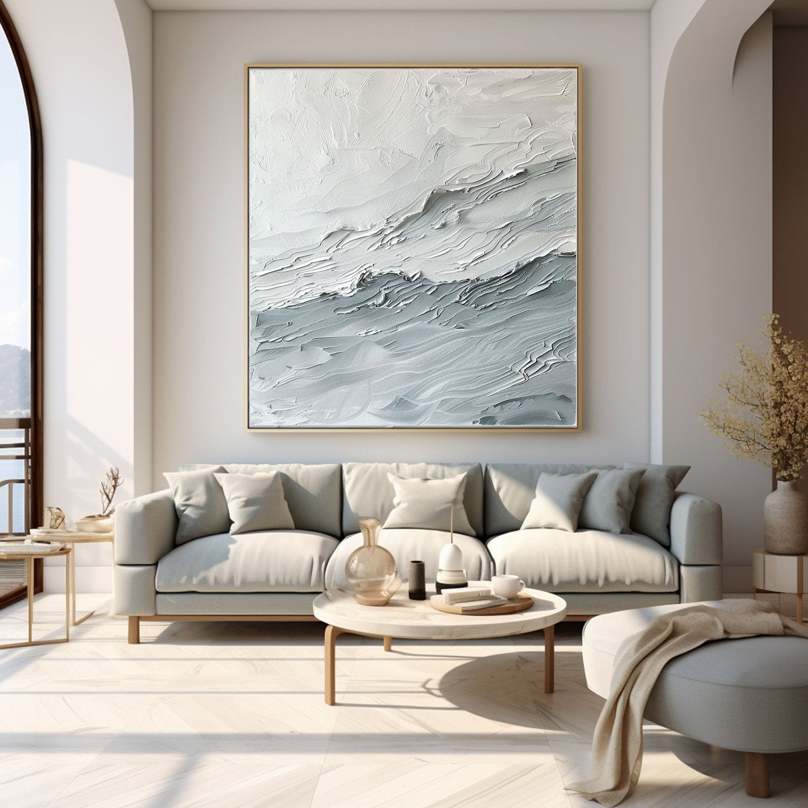 Abstract Painting "Waves of a Silent Symphony"