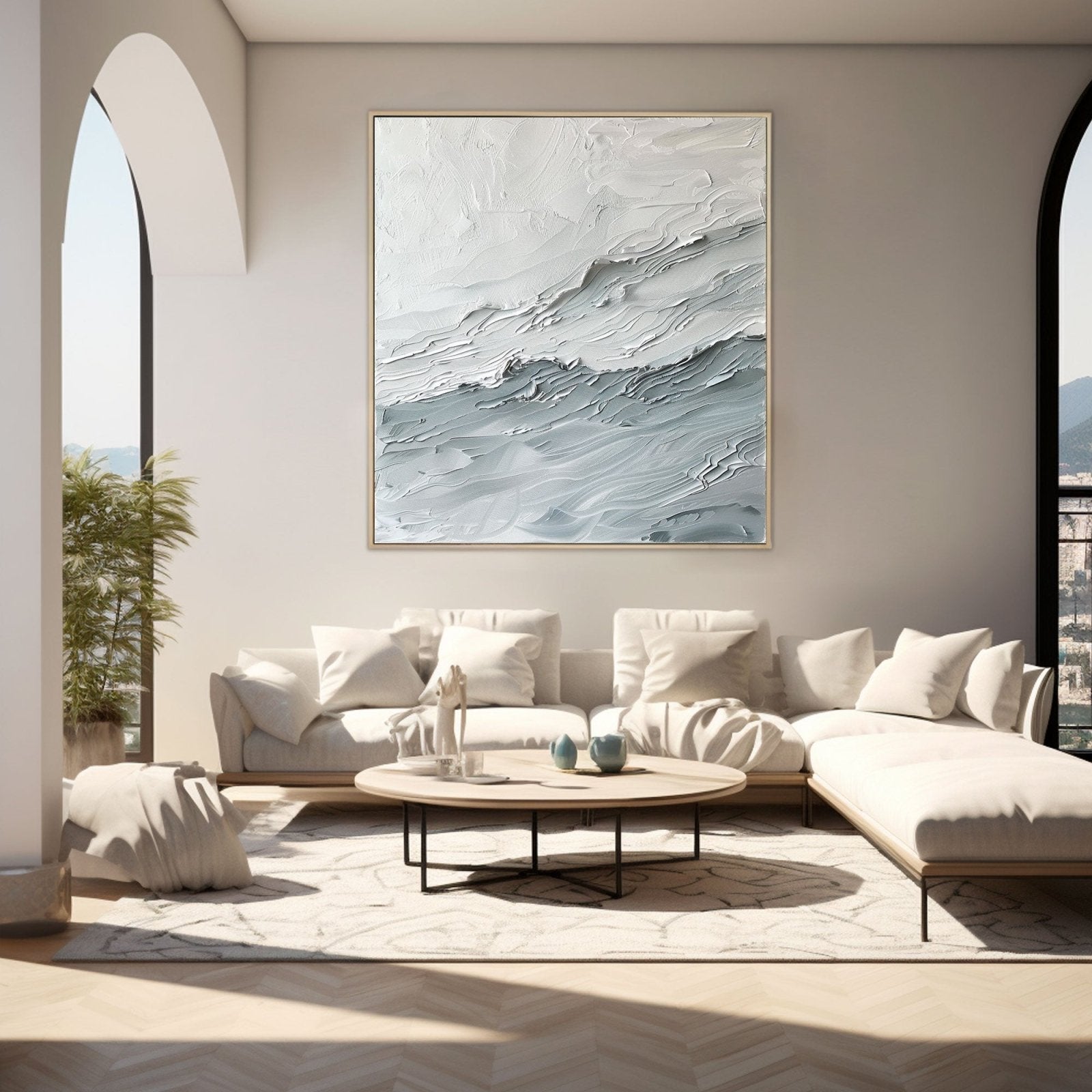 Abstract Painting "Waves of a Silent Symphony"