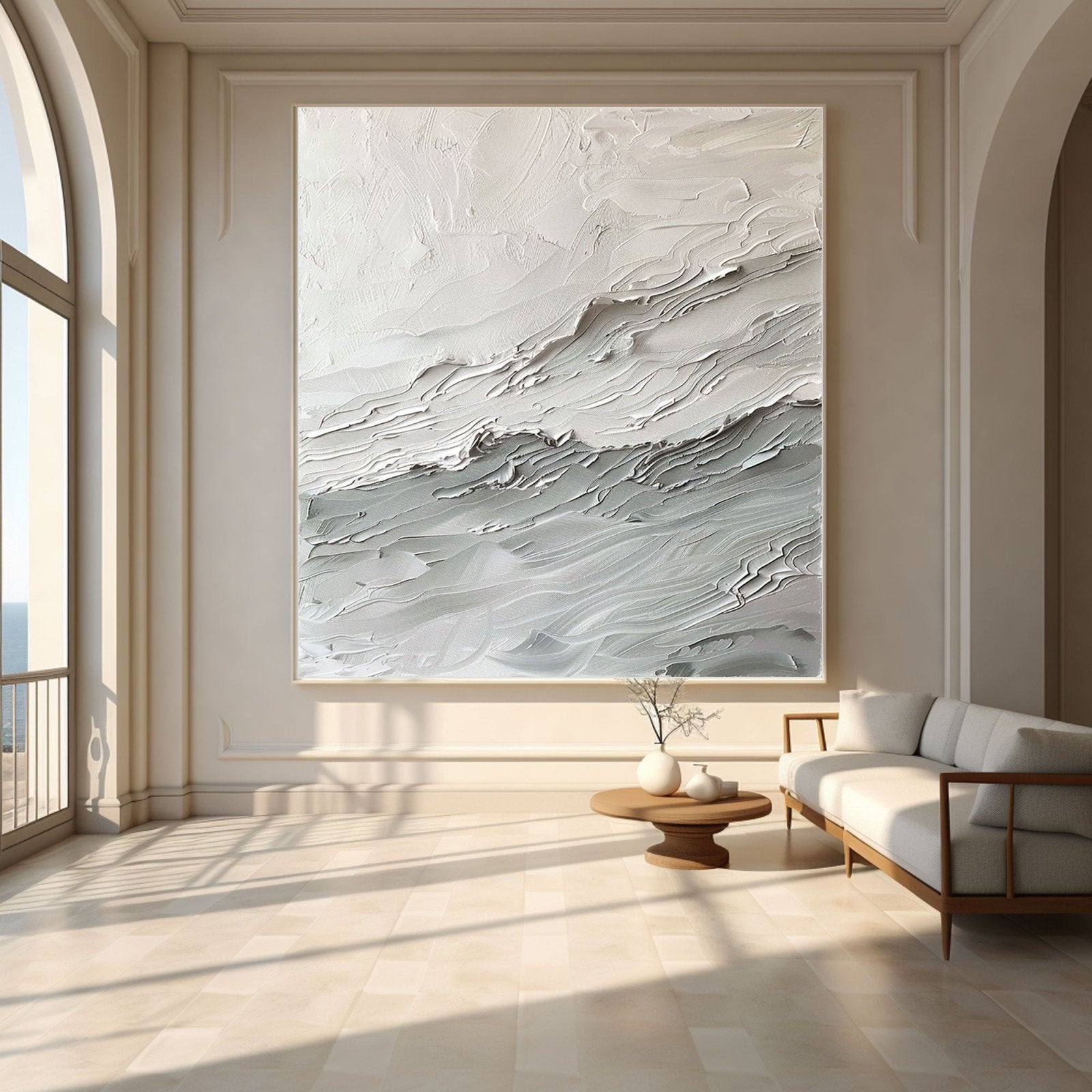Abstract Painting "Waves of a Silent Symphony"