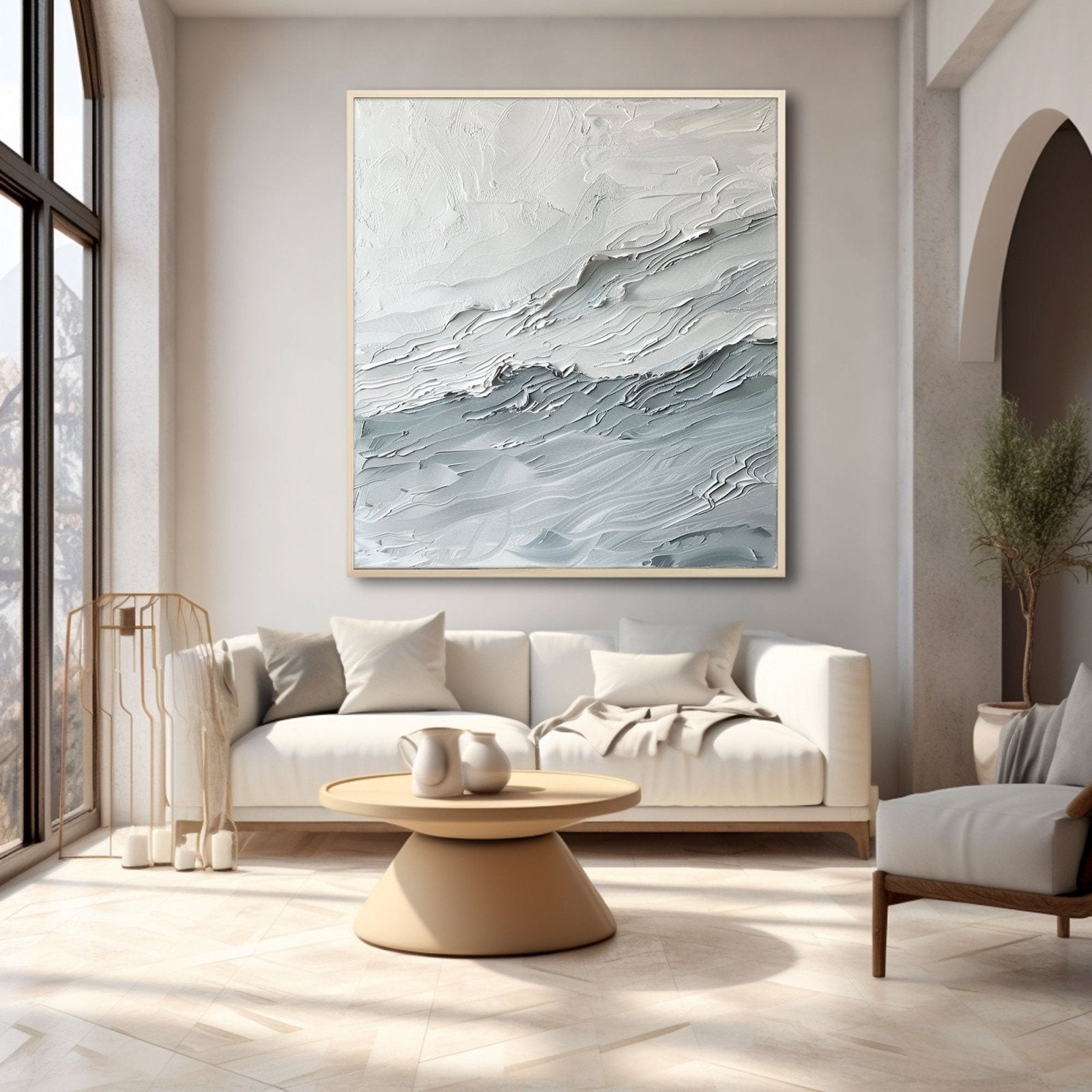 Abstract Painting "Waves of a Silent Symphony"