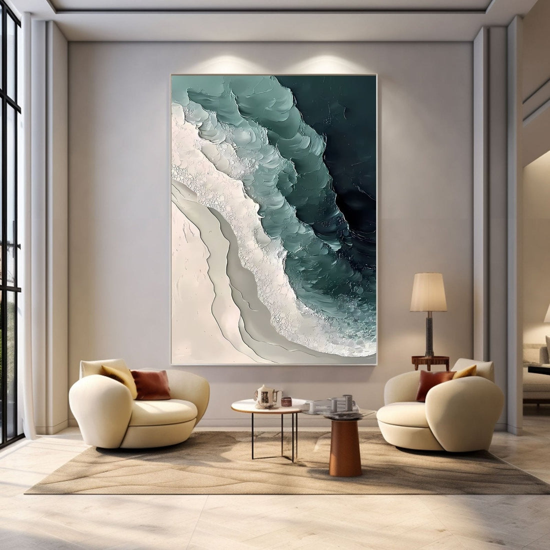 Abstract Painting "Welle Kraft”