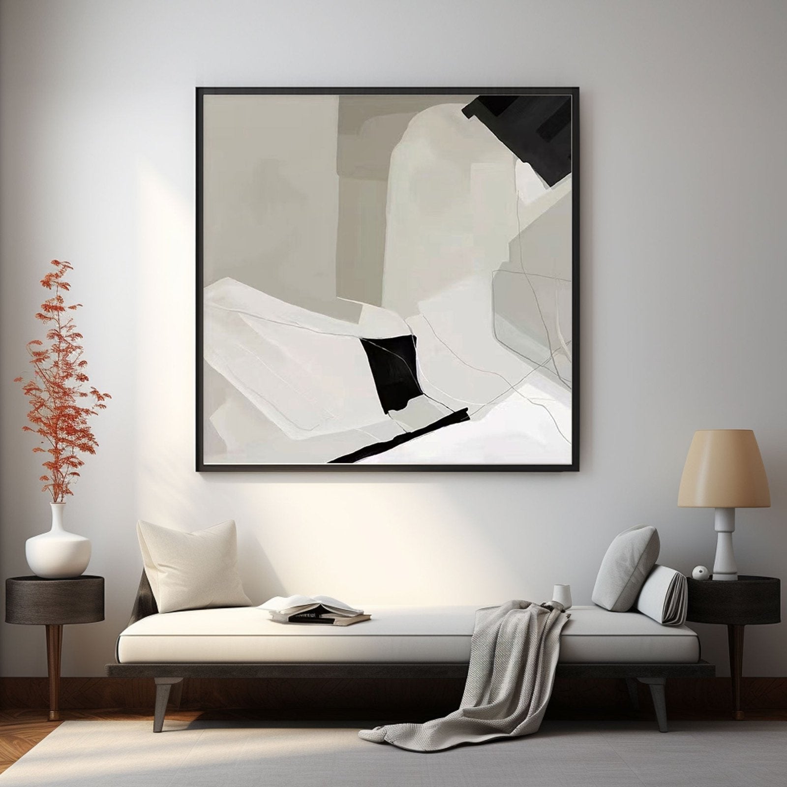 Abstract Painting "Whispers of a Moonlit Night"