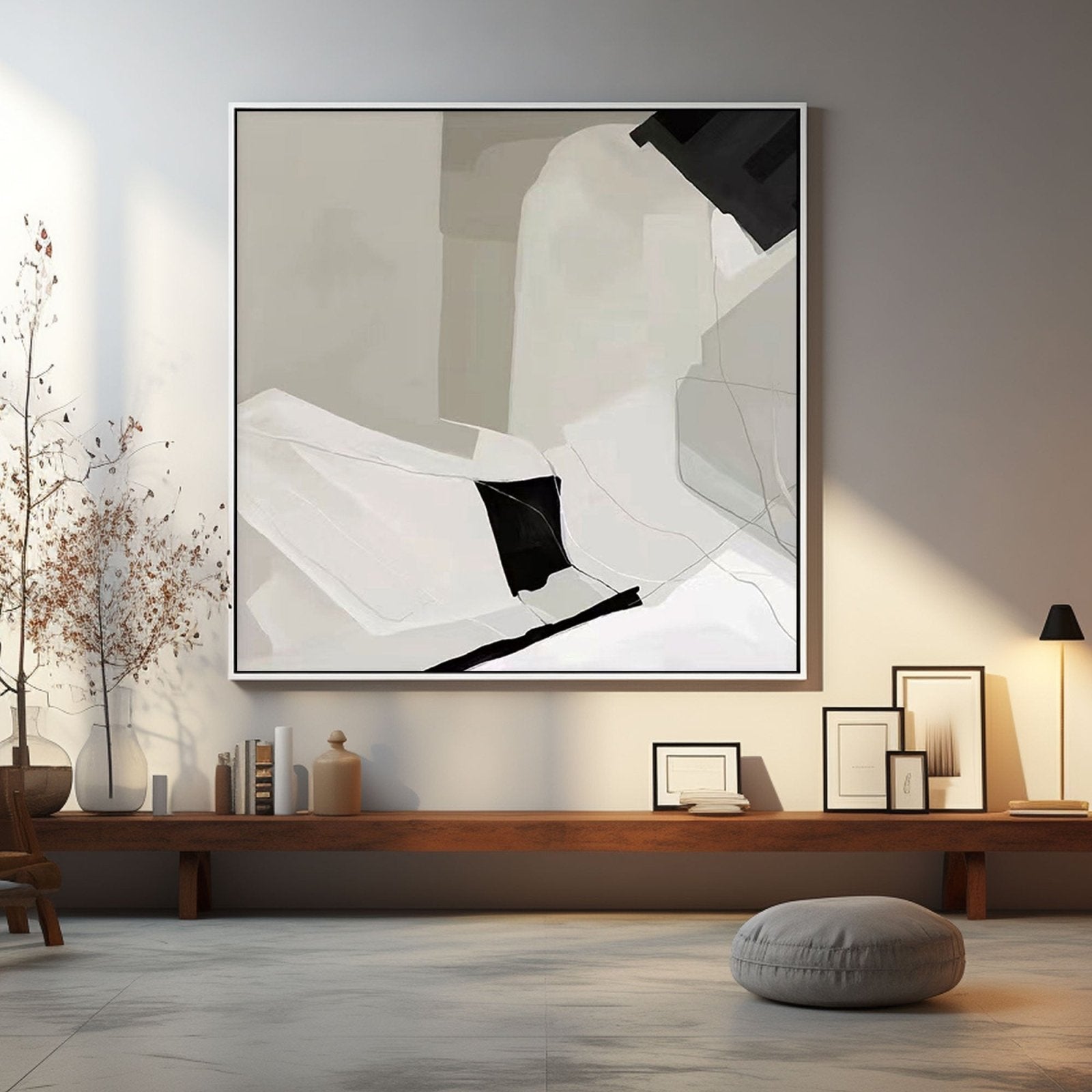 Abstract Painting "Whispers of a Moonlit Night"