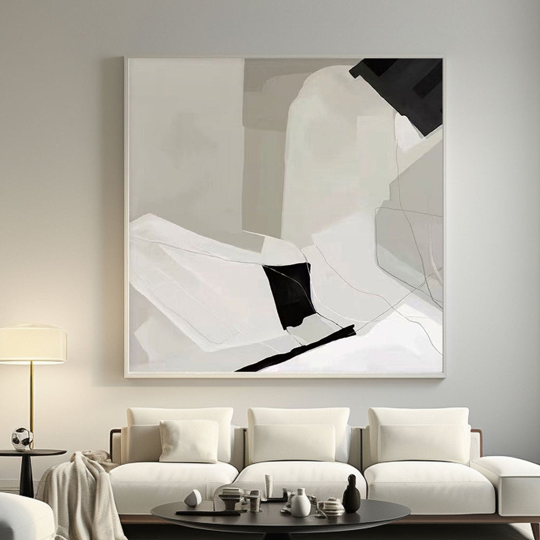 Abstract Painting "Whispers of a Moonlit Night"