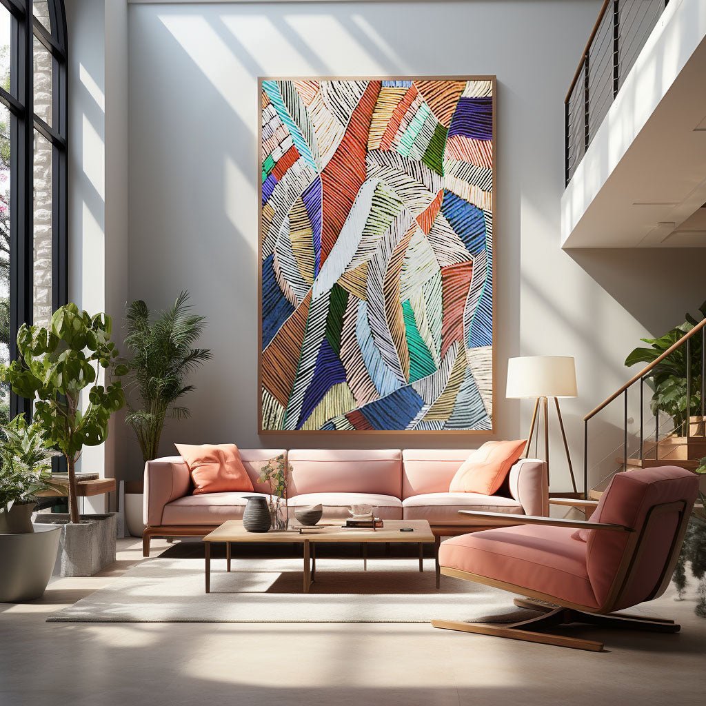 Abstract Painting "Whispers of Form"