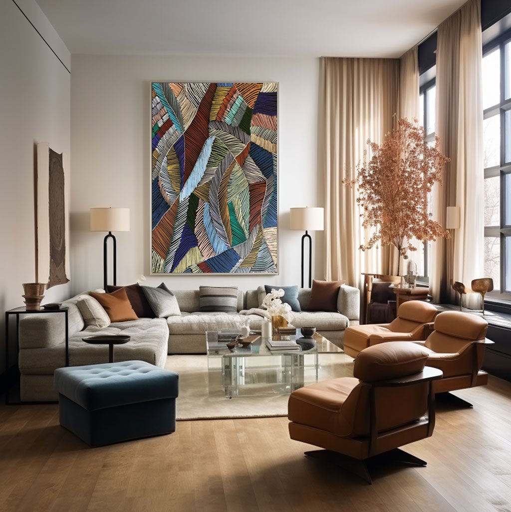 Abstract Painting "Whispers of Form"