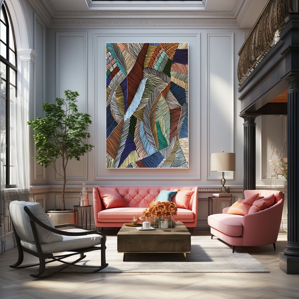 Abstract Painting "Whispers of Form"