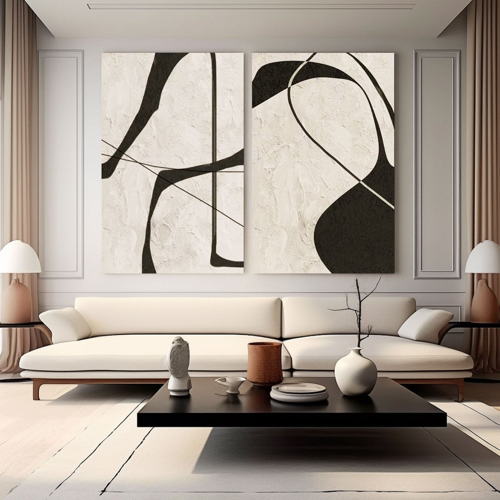 Abstract Painting  "Whispers of Romance"
