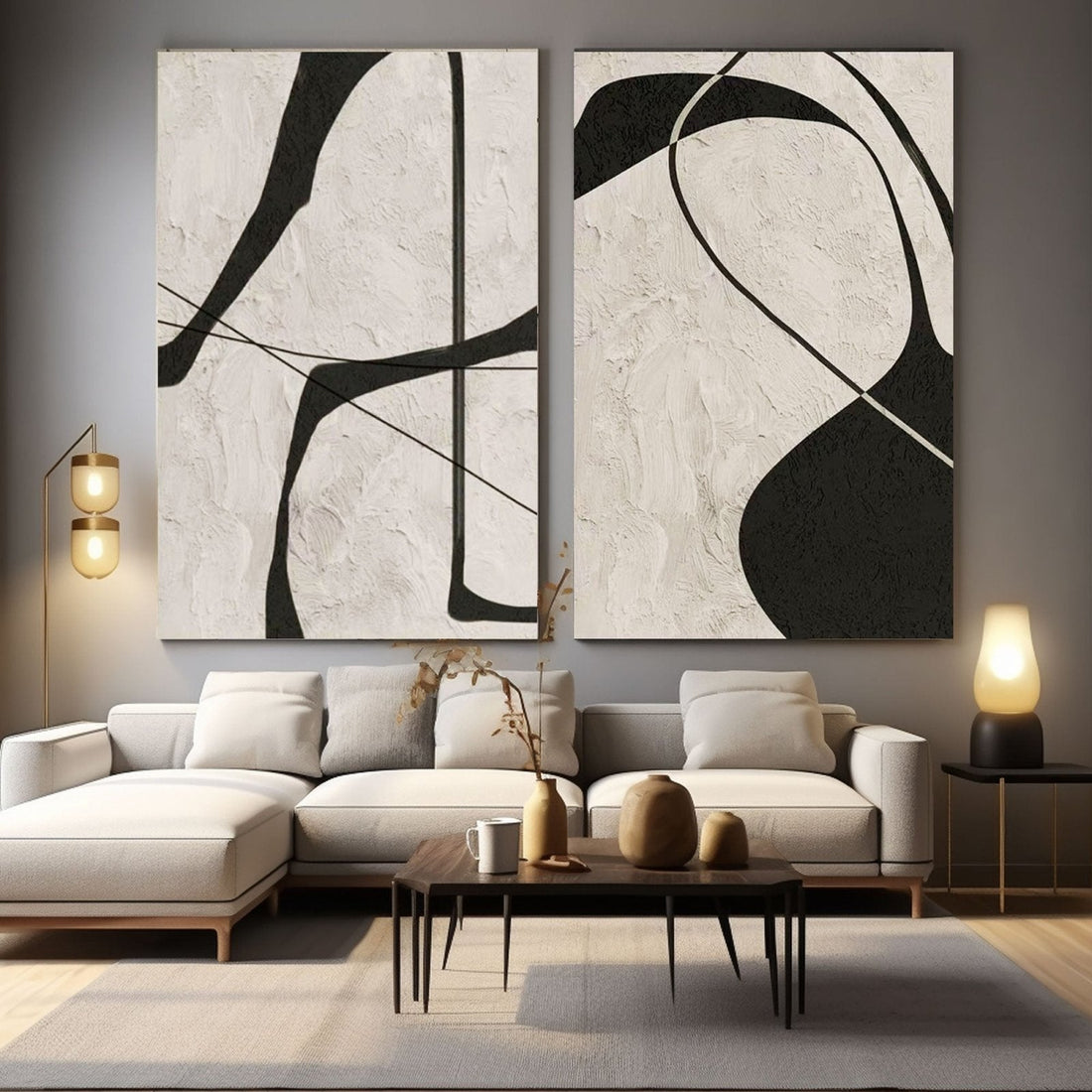 Abstract Painting  "Whispers of Romance"