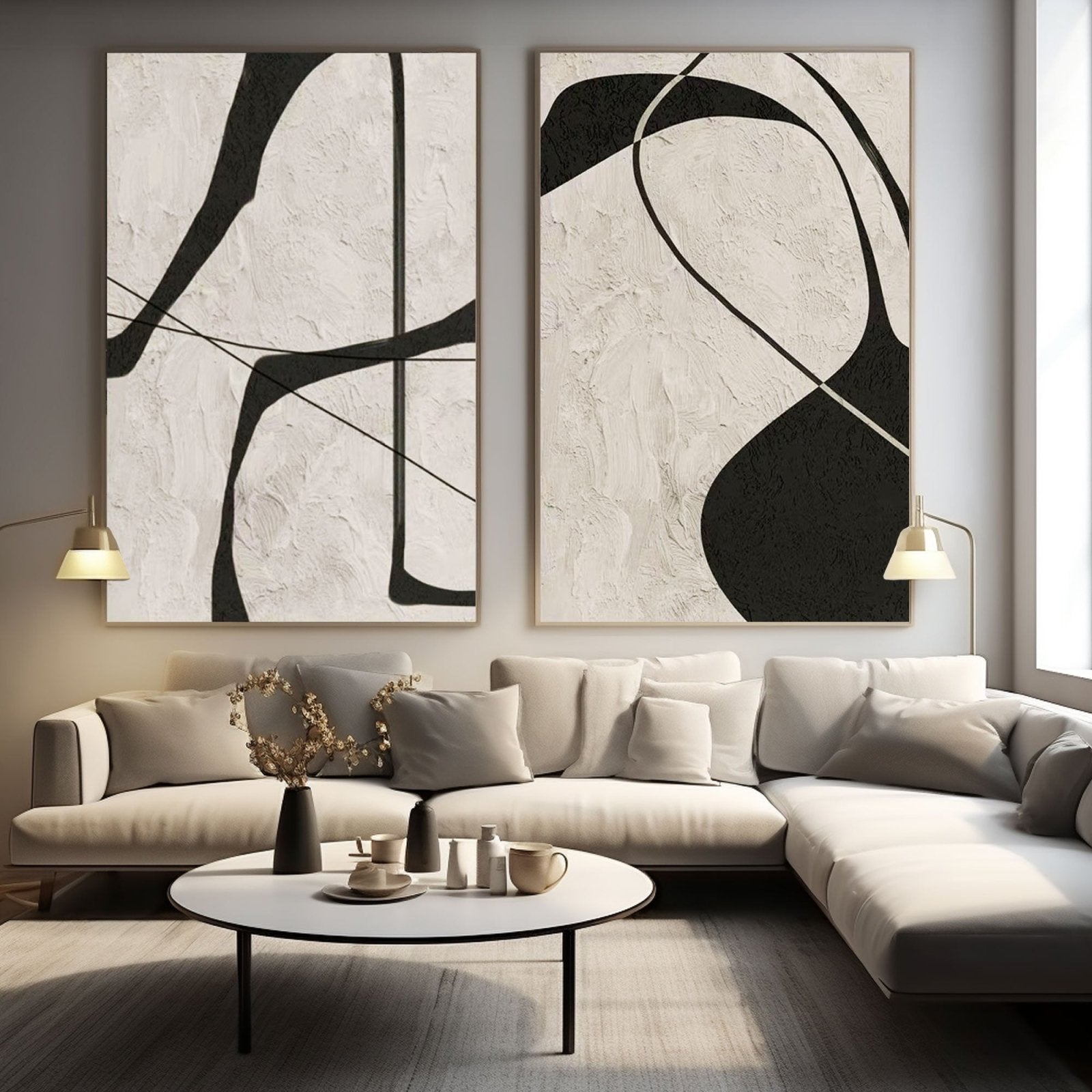 Abstract Painting  "Whispers of Romance"