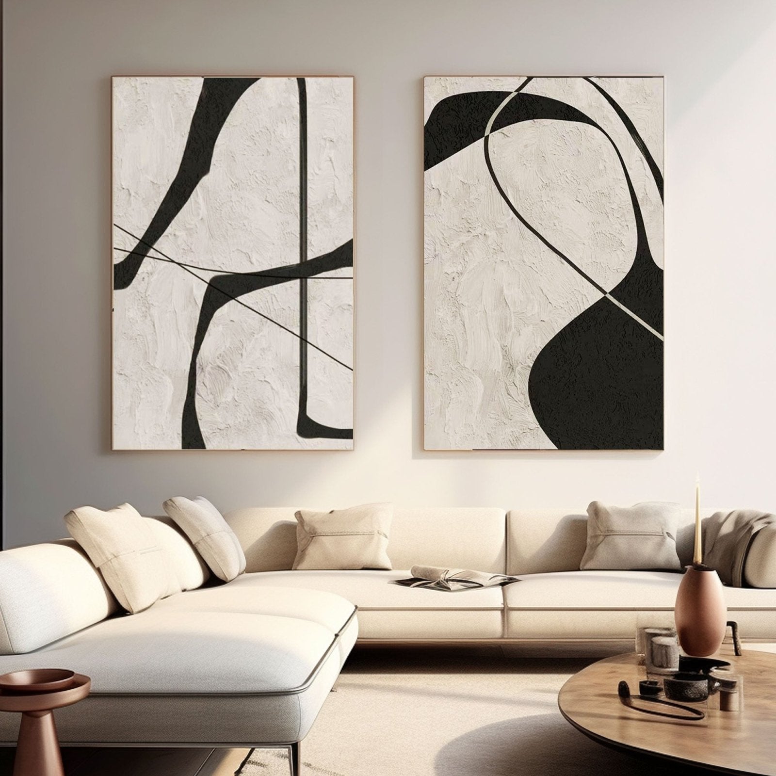 Abstract Painting  "Whispers of Romance"