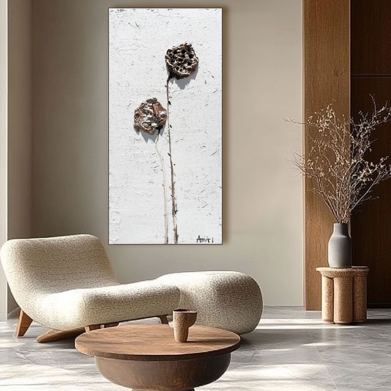 Abstract Painting "Zapomenut�� Kv��tiny"