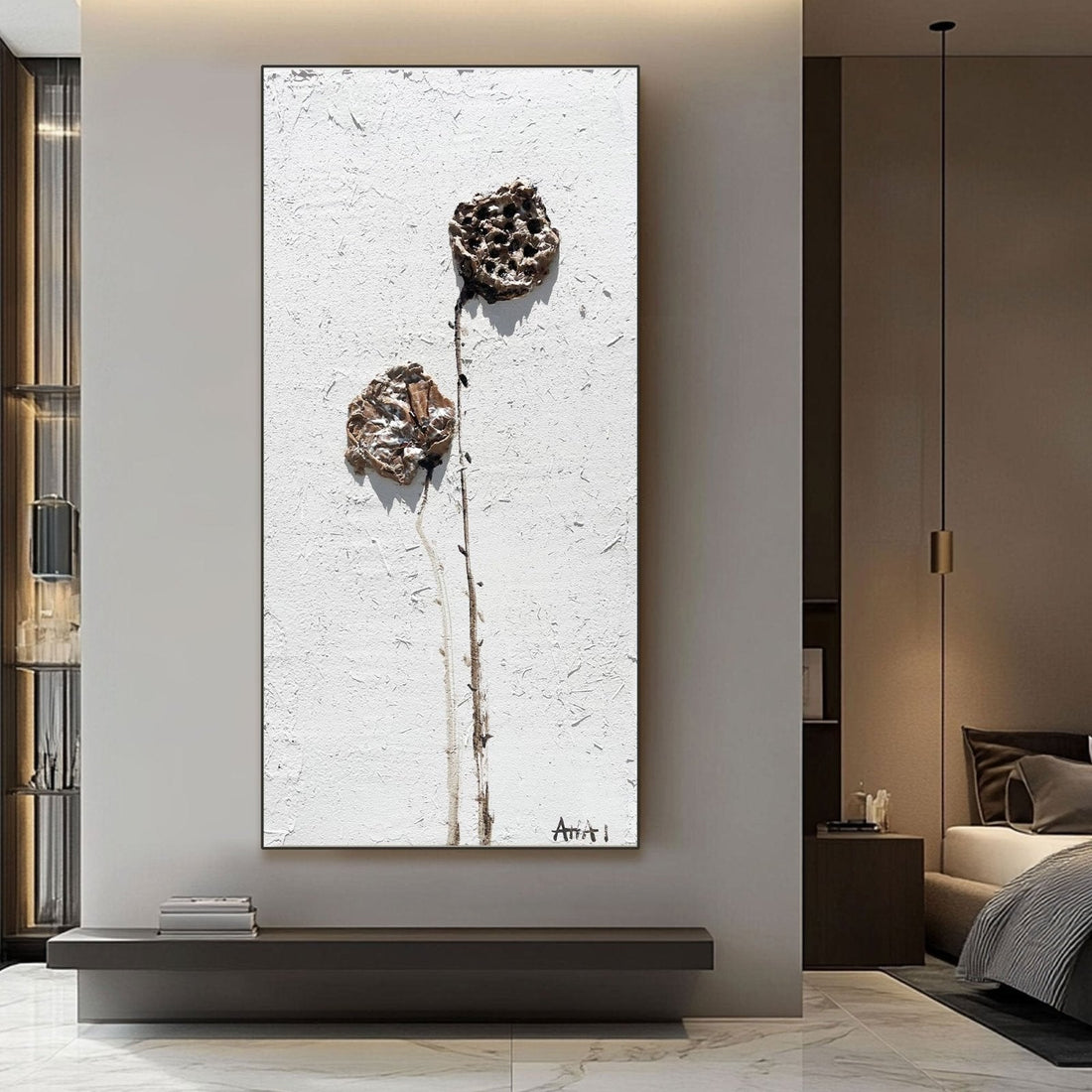 Abstract Painting "Zapomenut�� Kv��tiny"