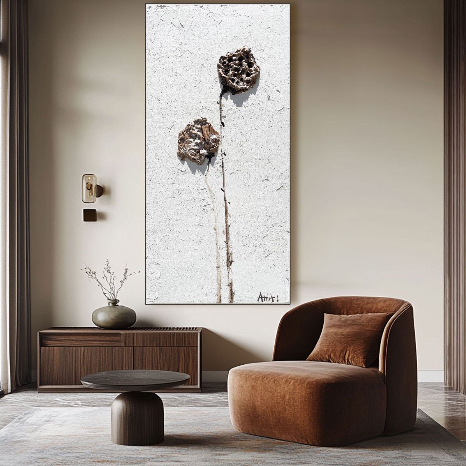 Abstract Painting "Zapomenut�� Kv��tiny"