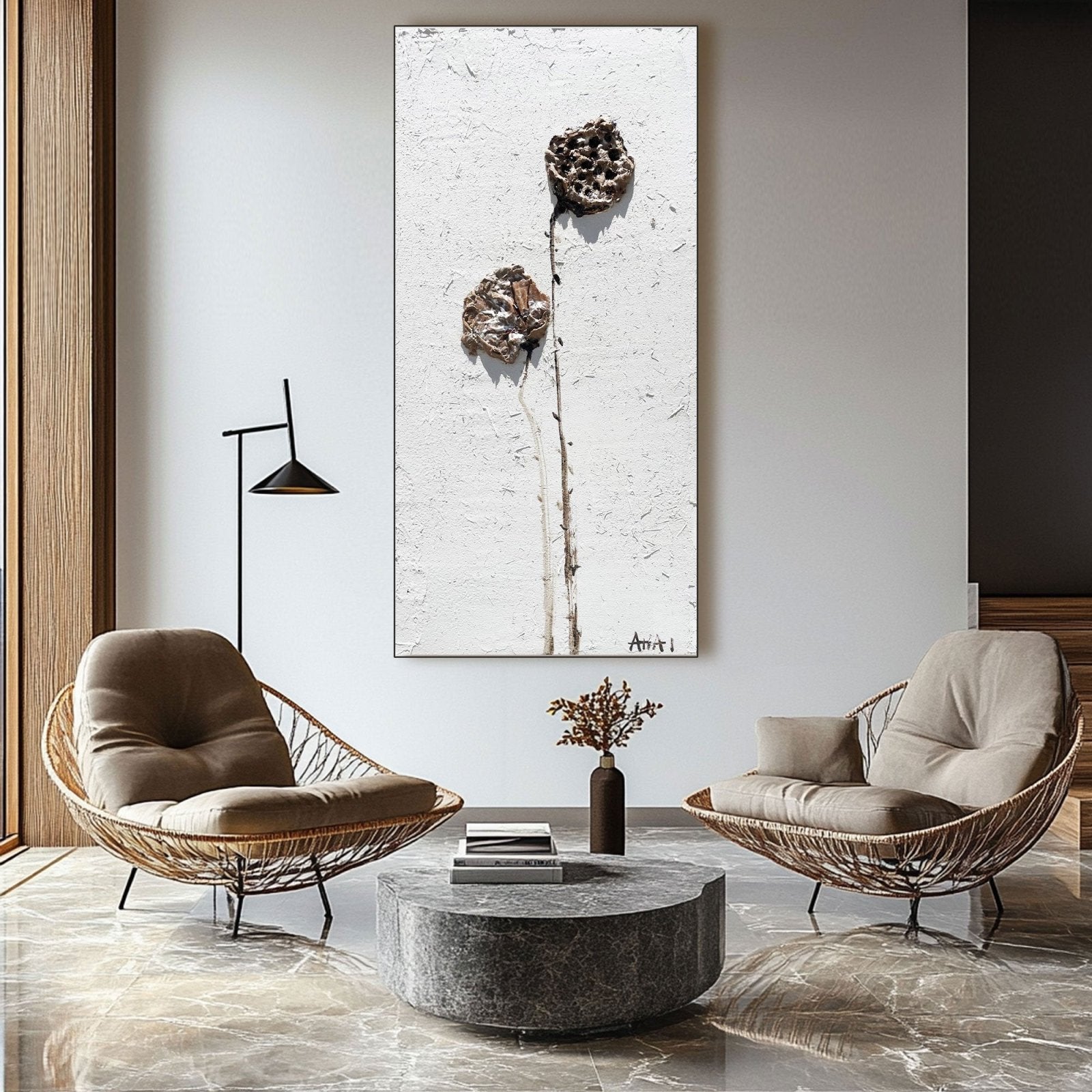 Abstract Painting "Zapomenut�� Kv��tiny"