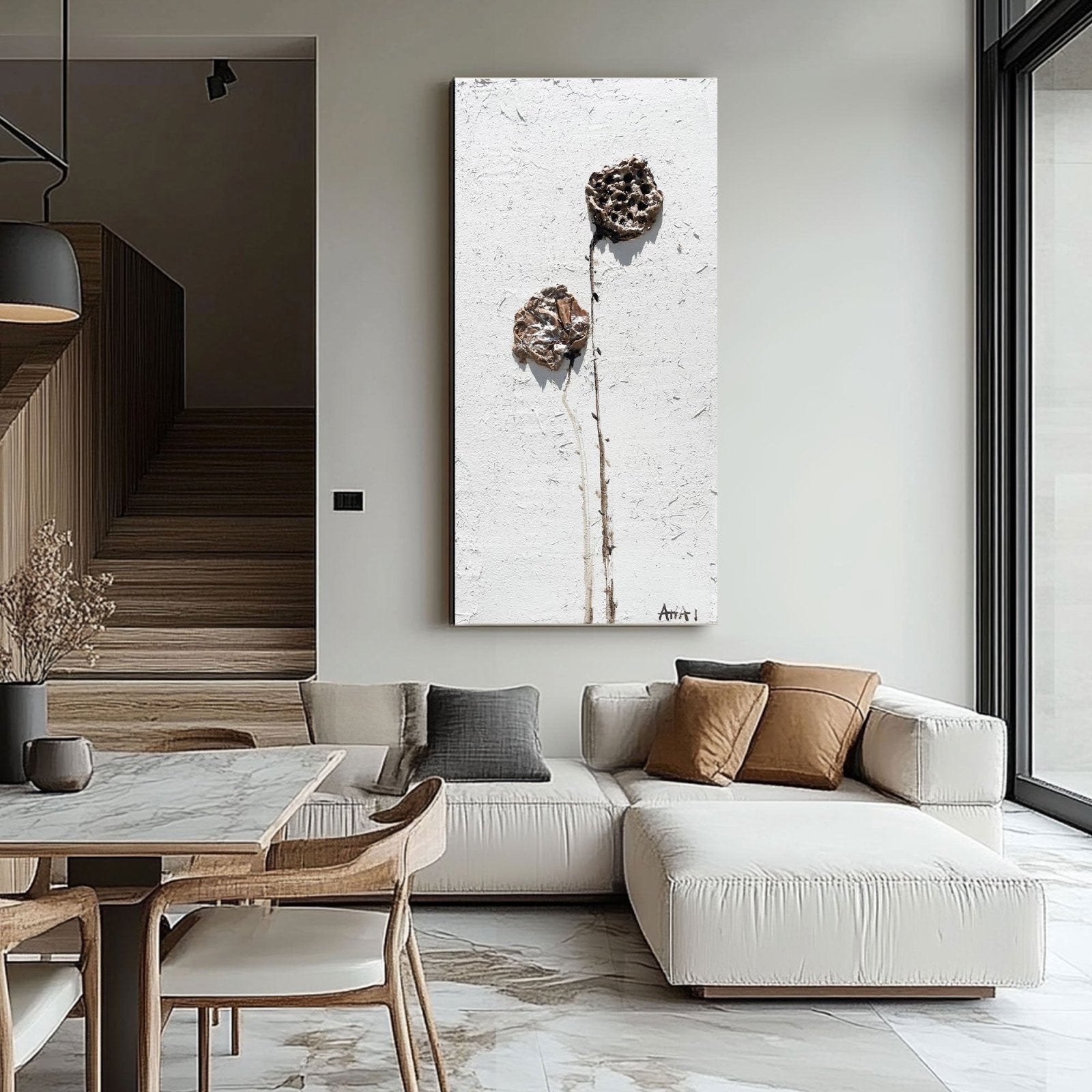 Abstract Painting "Zapomenut�� Kv��tiny"