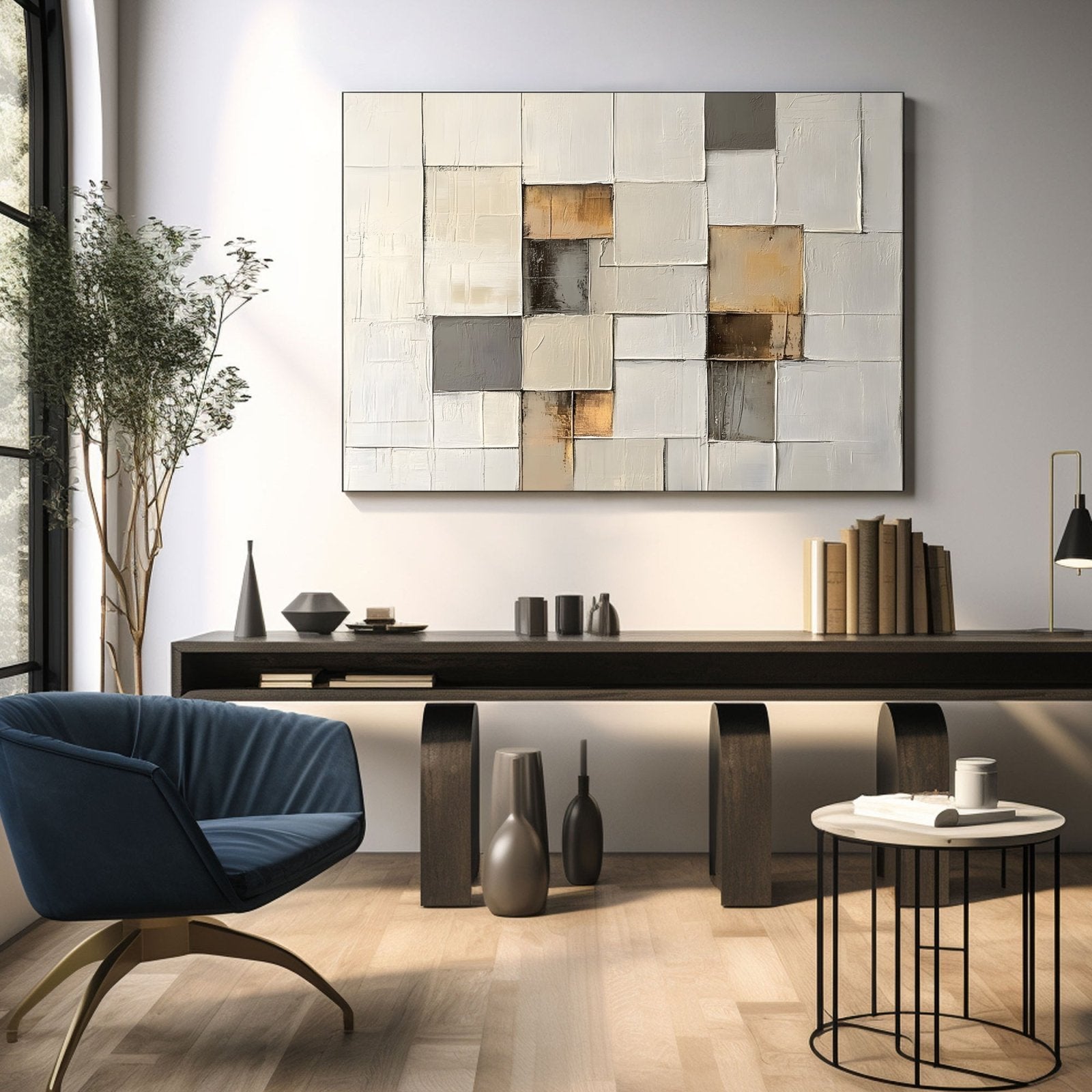Abstract Painting "Zróżnicowanie Harmonii"