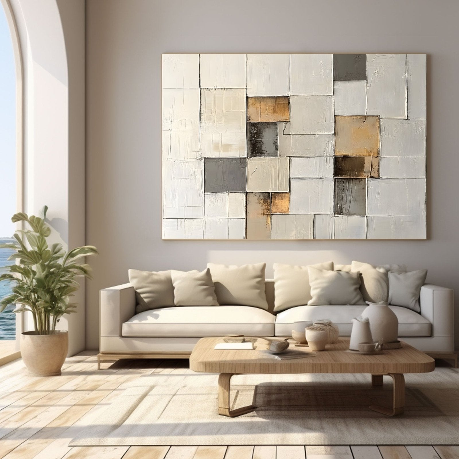 Abstract Painting "Zróżnicowanie Harmonii"