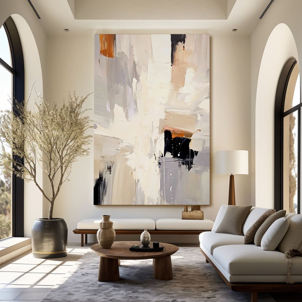 Abstract Plaster Painting "Abyss"