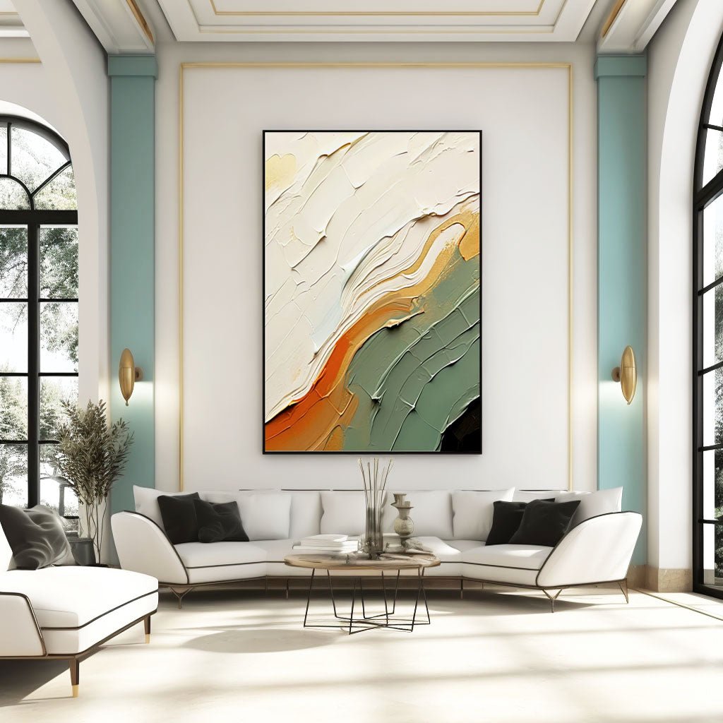 Abstract Plaster Painting "Aether"