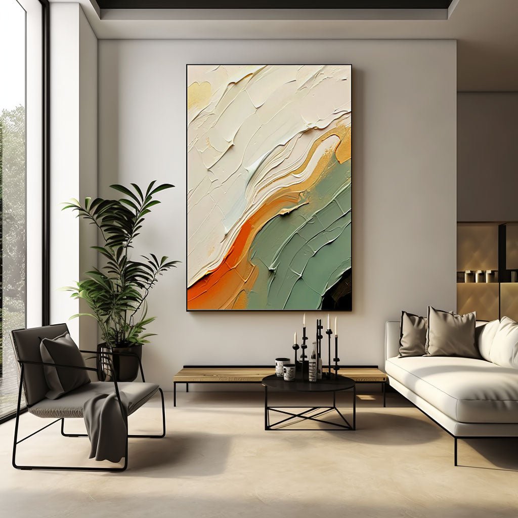 Abstract Plaster Painting "Aether"